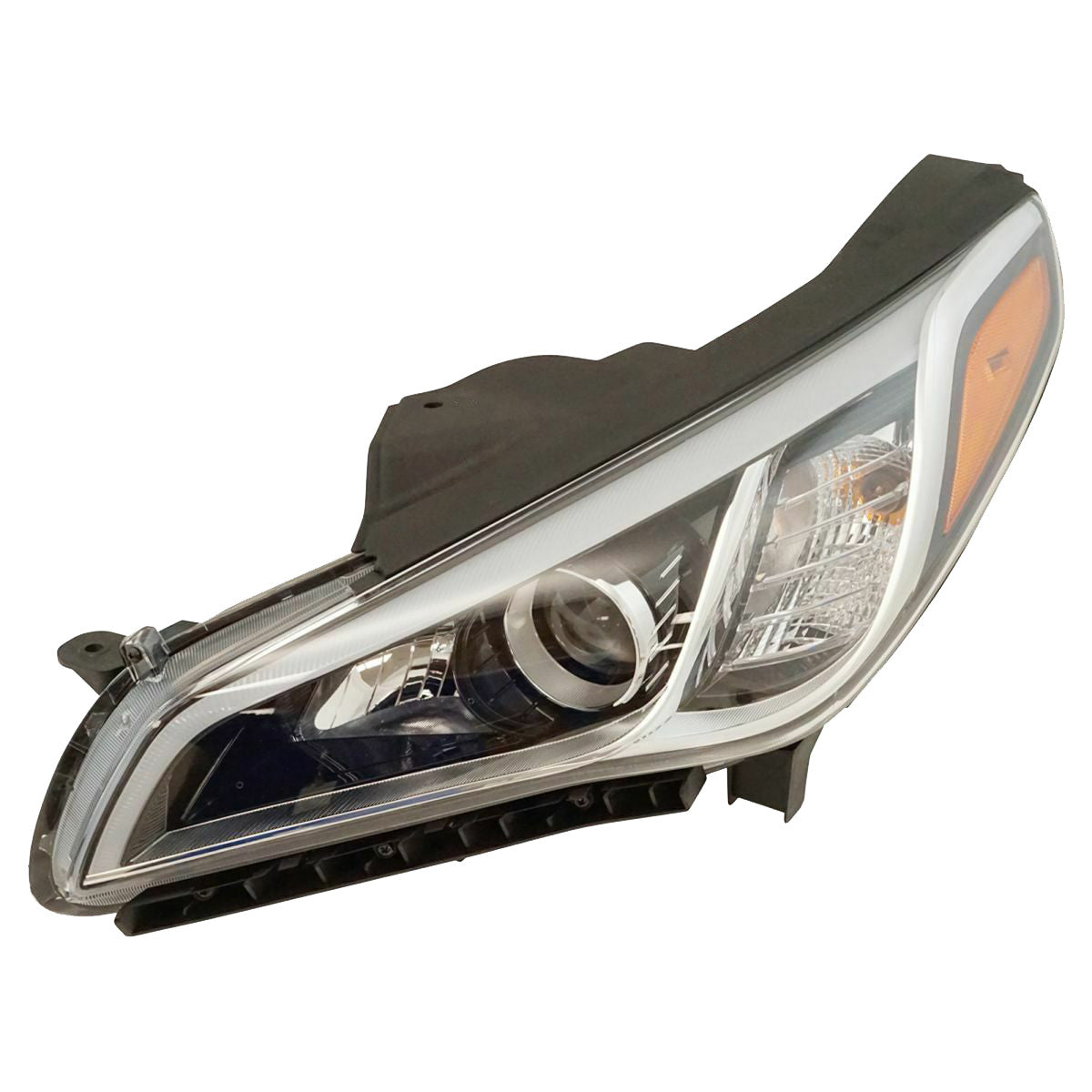 For 2015 2016 2017 Hyundai Sonata Headlight Assembly Halogen With Bulbs Left Right Pair