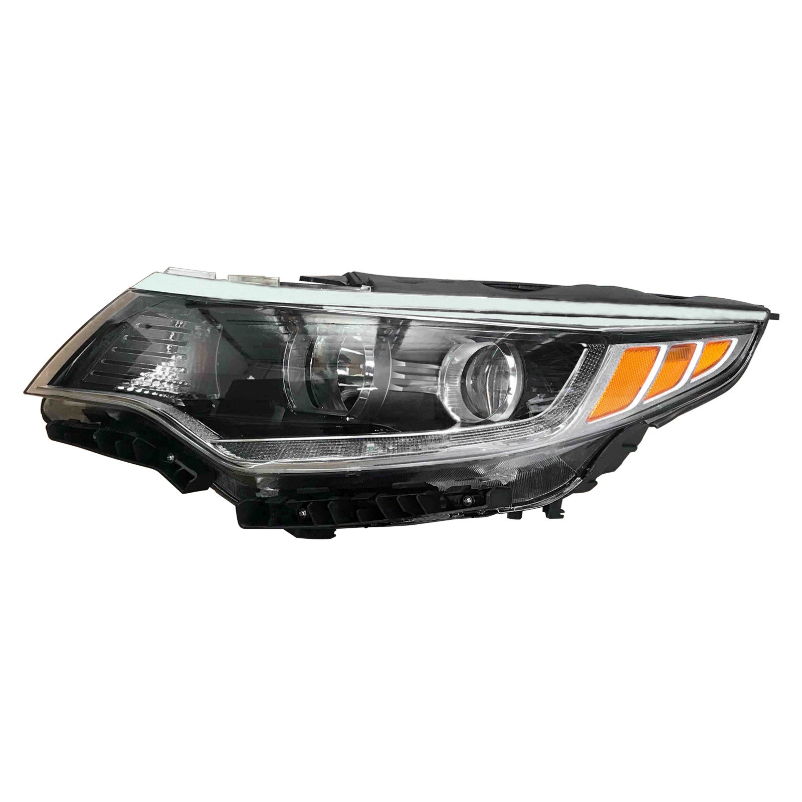 For 2016 2017 2018 Kia Optima Headlight Assembly Halogen with LED Daytime Running Lamp Left Right Pair
