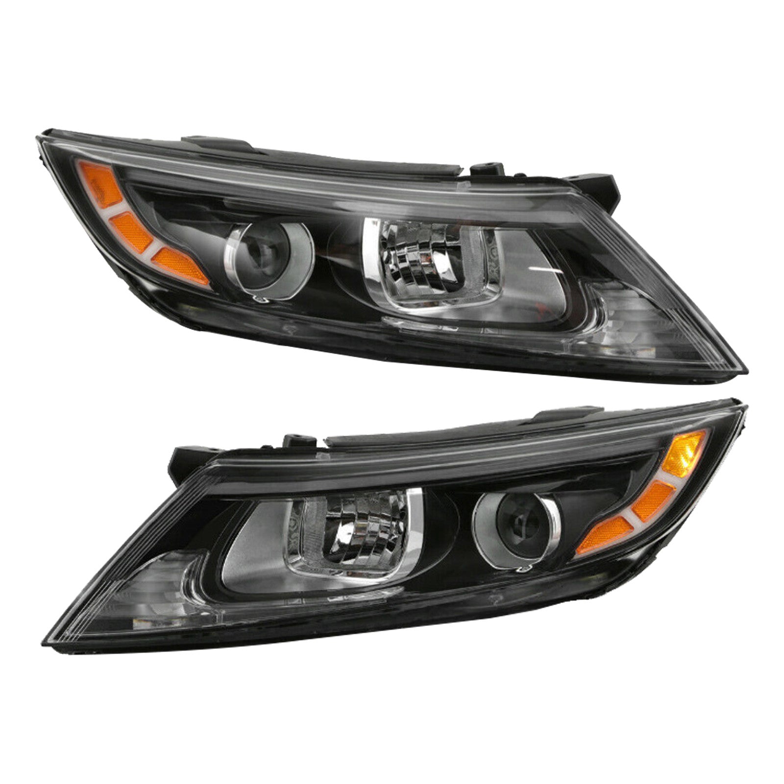For 2014 2015 Kia Optima Headlight Assembly Halogen with Bulbs Left Right Pair