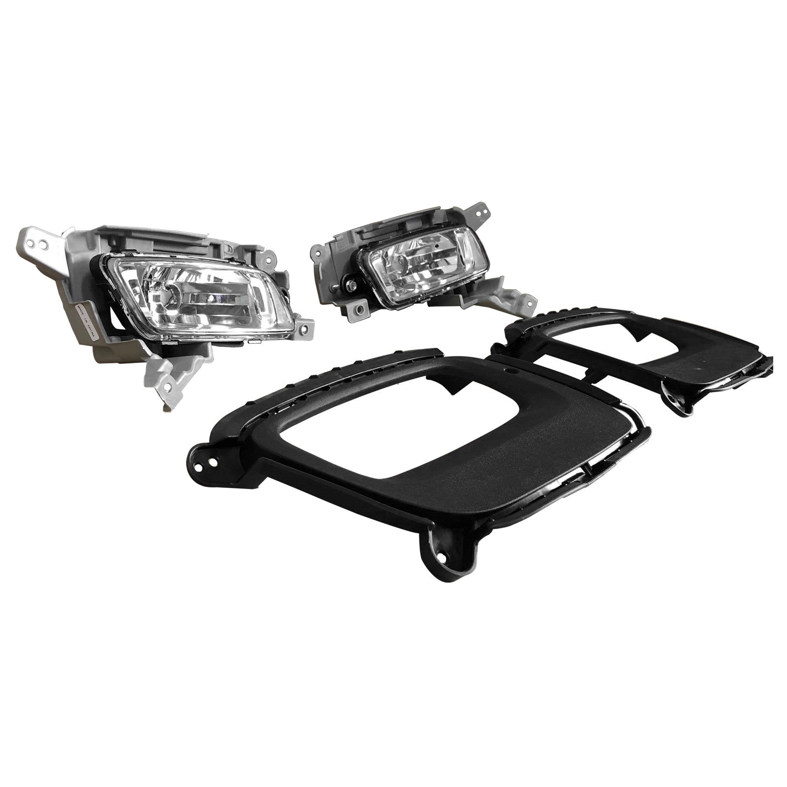 For 2014 2015 Kia Sorento Fog Lamp Daytime Driving Light Assembly with Covers Bezels Set 4pcs