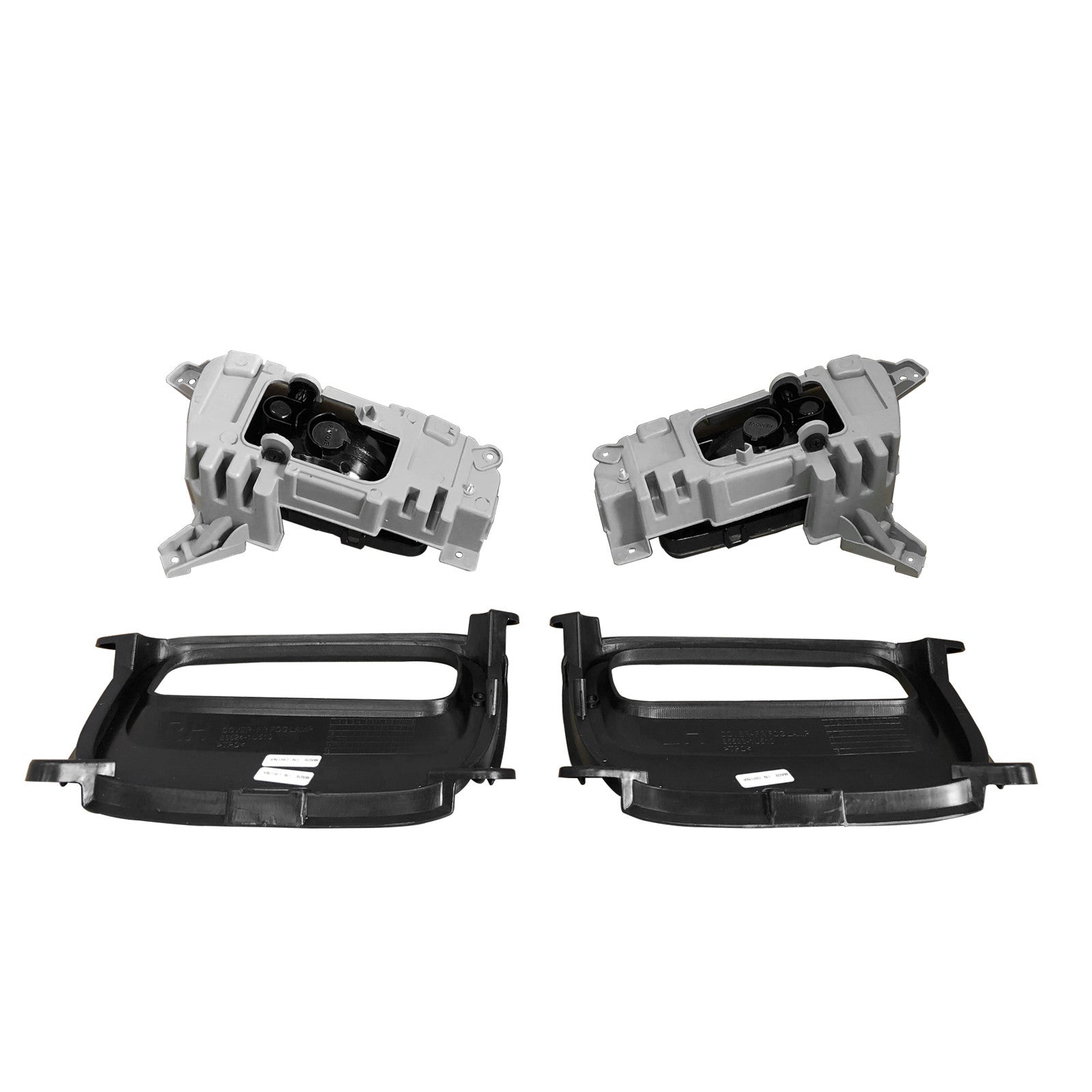 For 2014 2015 Kia Sorento Fog Lamp Daytime Driving Light Assembly with Covers Bezels Set 4pcs