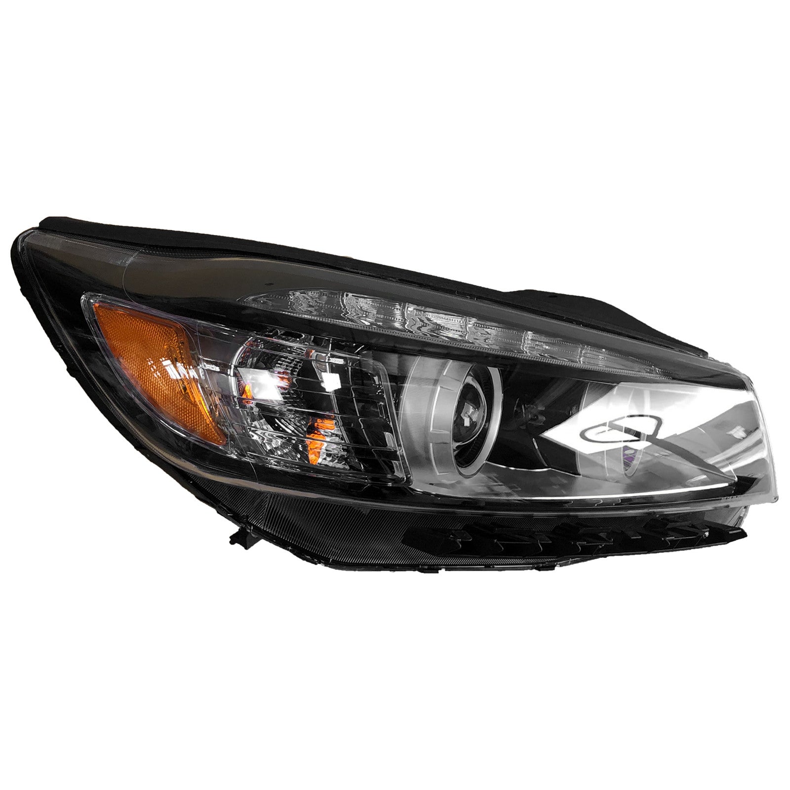 For 2016 2017 2018 Kia Sorento Headlight Assembly Halogen with LED Accent Light Passenger Side