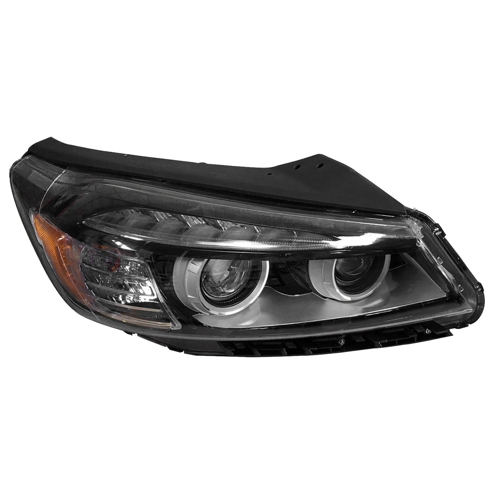 For 2016 2017 2018 Kia Sorento Headlights Assembly Halogen with LED Accent Light Left Right Pair