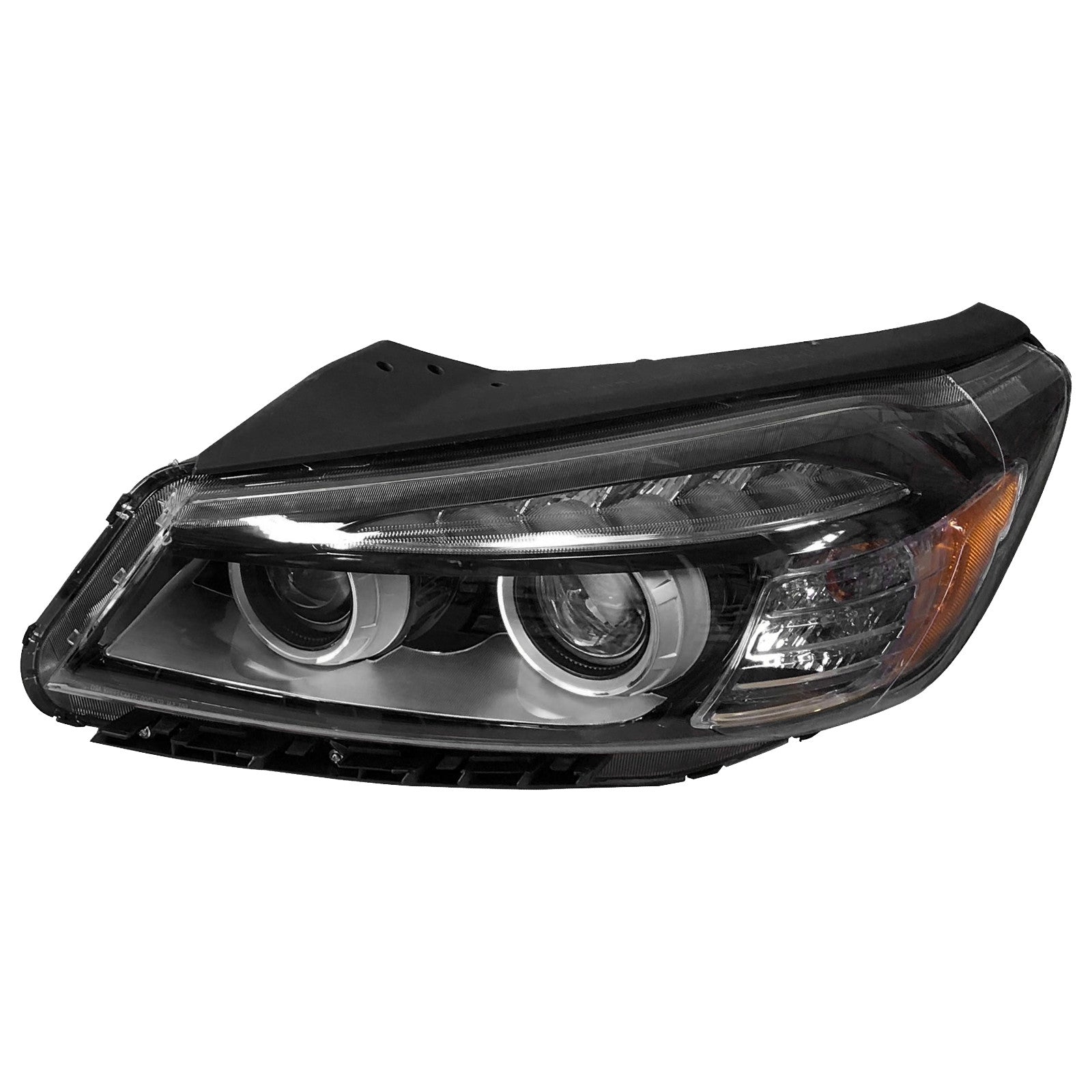 For 2016 2017 2018 Kia Sorento Headlights Assembly Halogen with LED Accent Light Left Right Pair