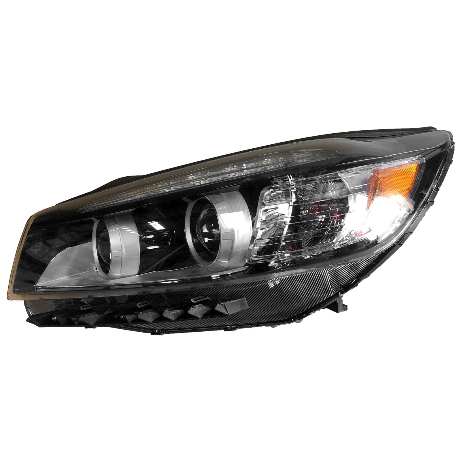 For 2016 2017 2018 Kia Sorento Headlights Assembly Halogen with LED Accent Light Left Right Pair