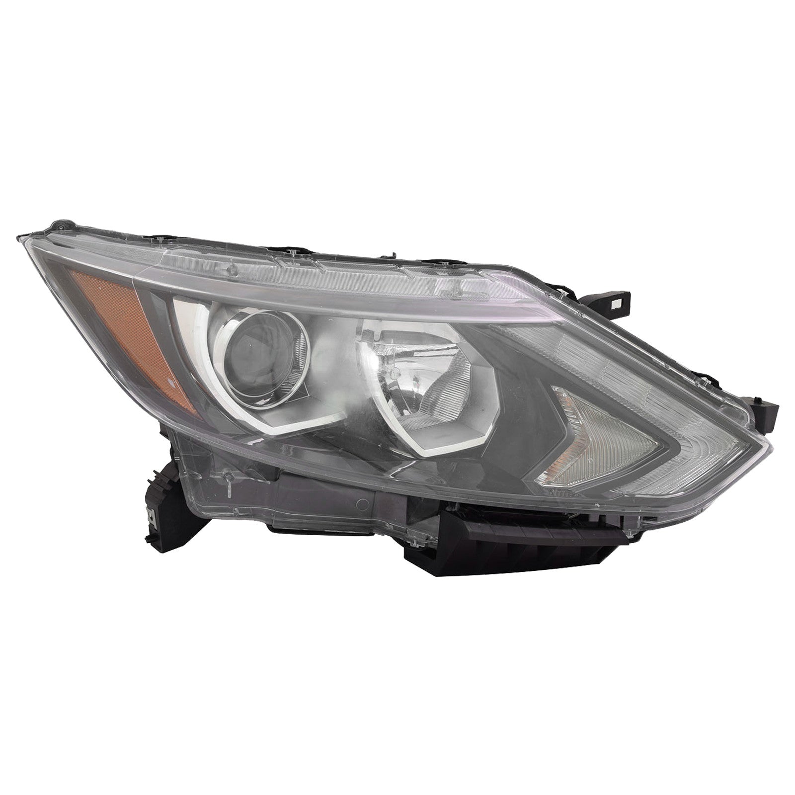 For 2017 2018 2019 Nissan Rogue Sport Qashqai Headlight Assembly Halogen with LED Passenger Side