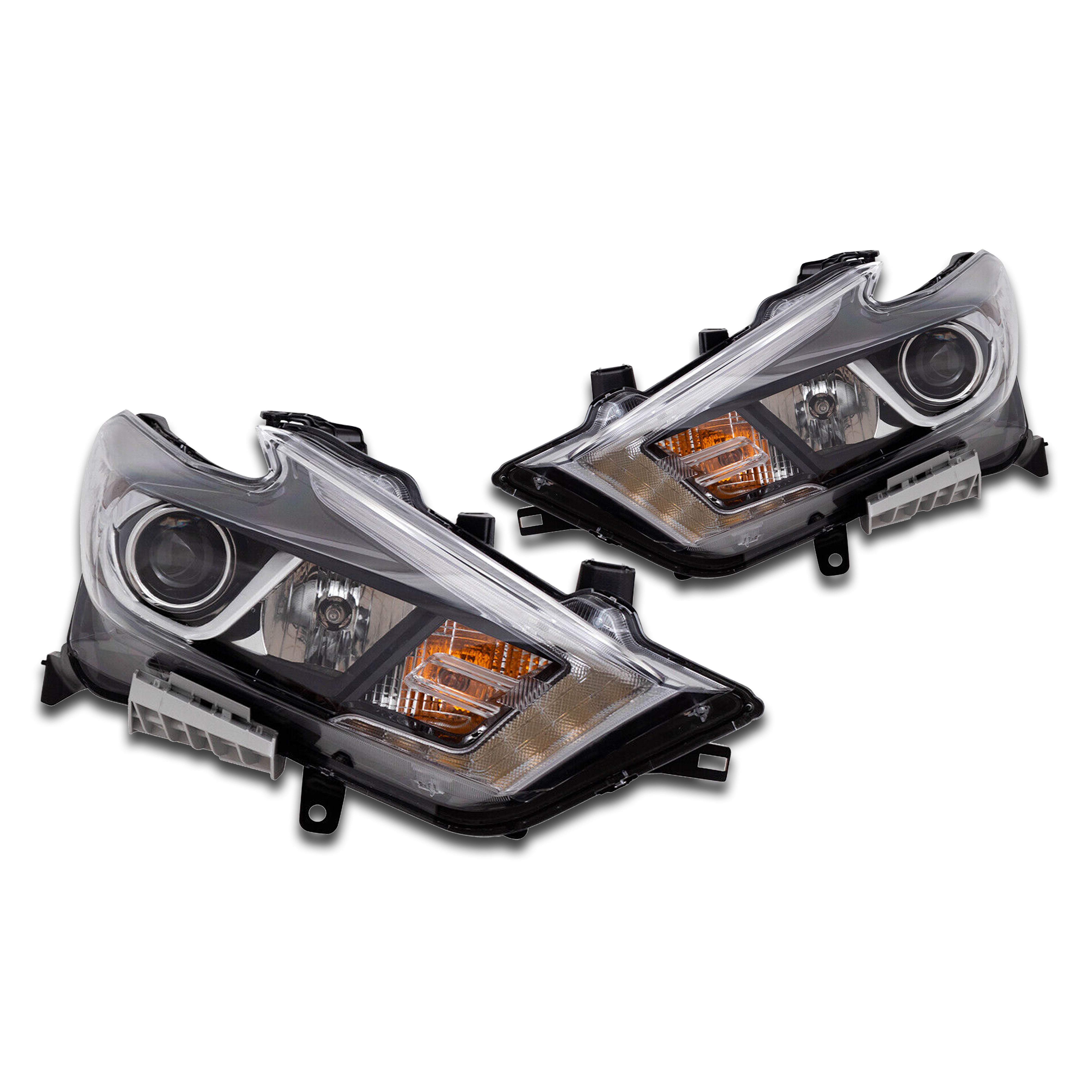 For 2016 2017 2018 Nissan Maxima Halogen Headlight Headlamp Assembly S SV SL Left Right Driver Passenger Side LH RH Pair Set 2Pcs 260604RF0B 260104RF0B