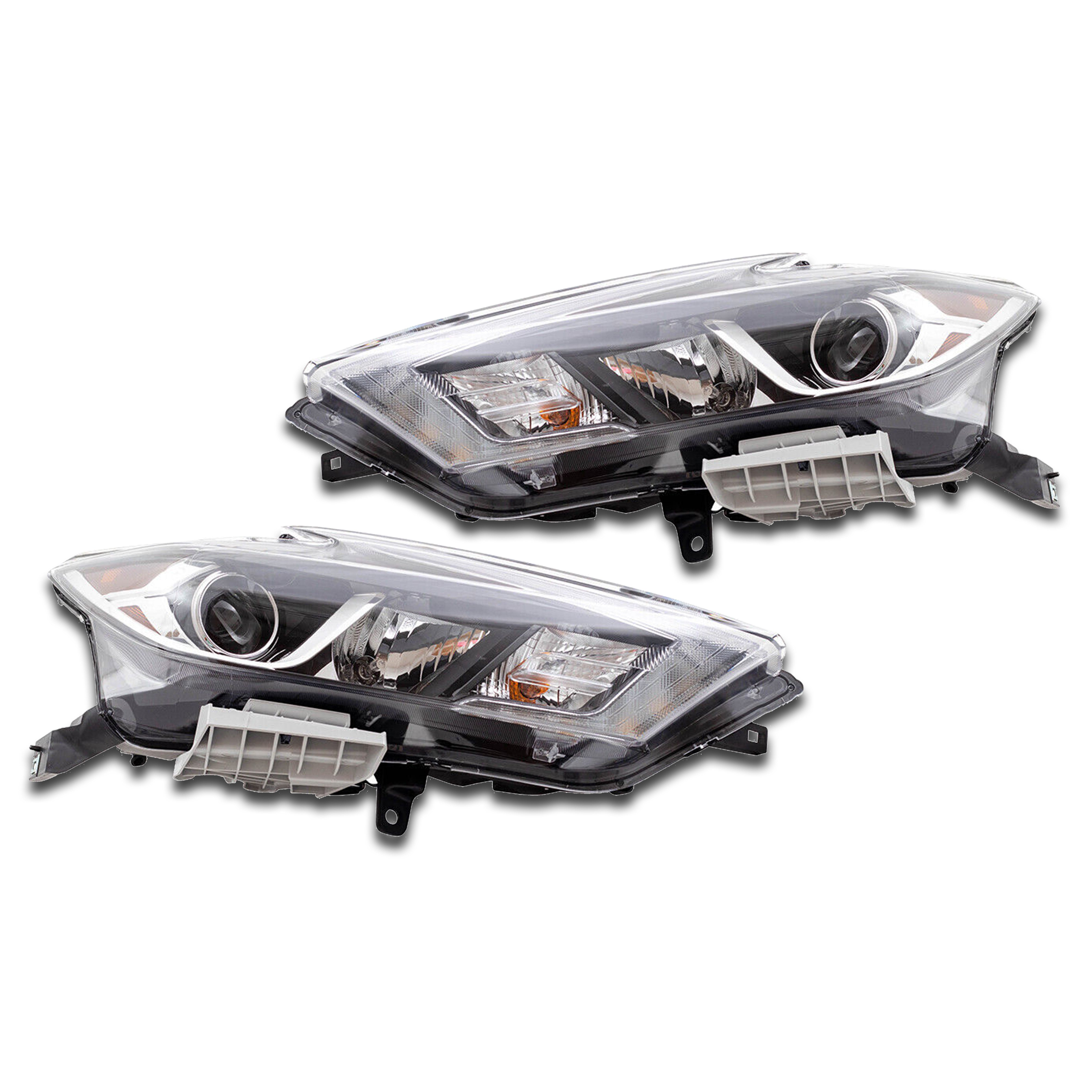 For 2016 2017 2018 Nissan Maxima Halogen Headlight Headlamp Assembly S SV SL Left Right Driver Passenger Side LH RH Pair Set 2Pcs 260604RF0B 260104RF0B