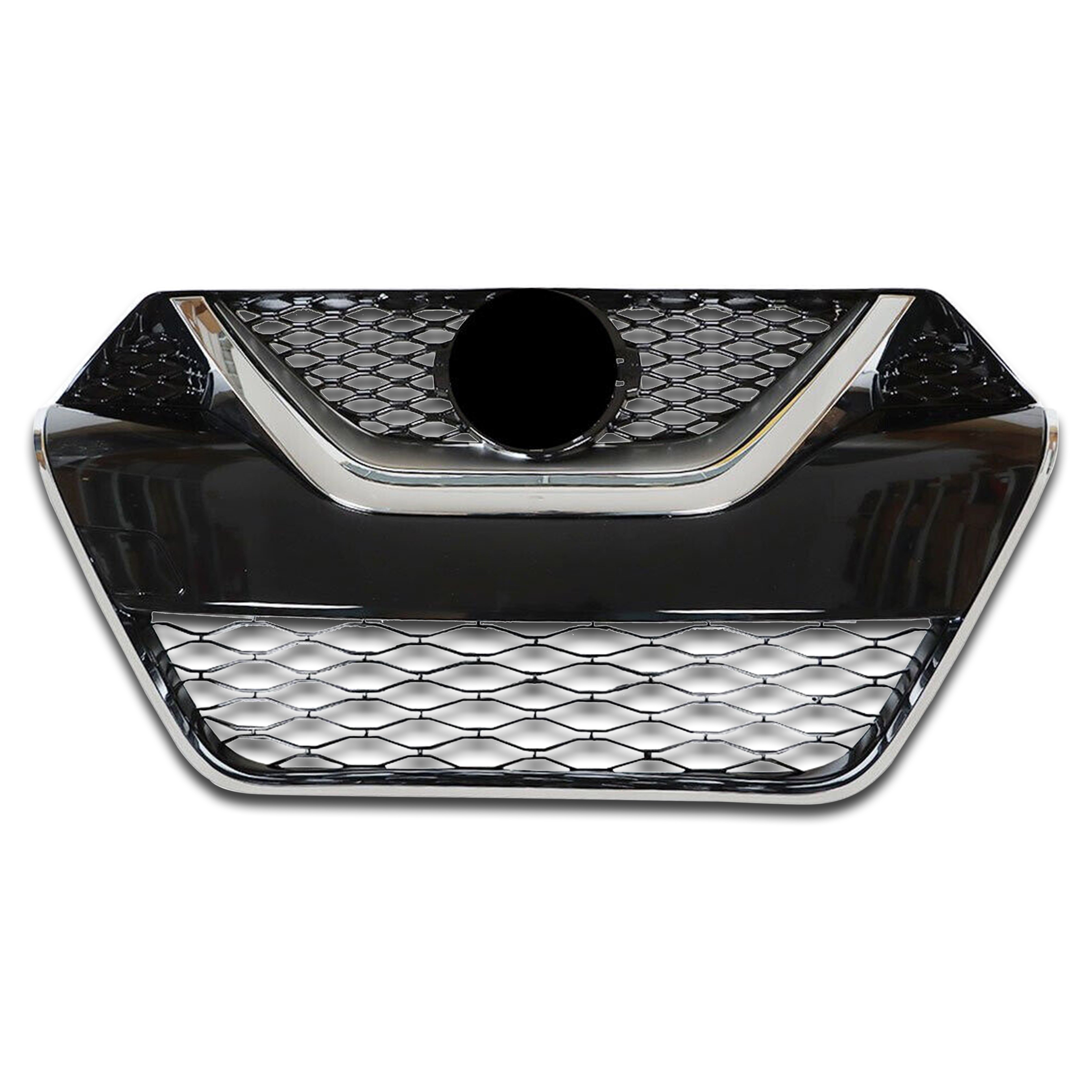 For 2016 2017 2018 Nissan Maxima Front Bumper Grille Grill Mesh Polished ABS Plastic Assembly 623104RA0A