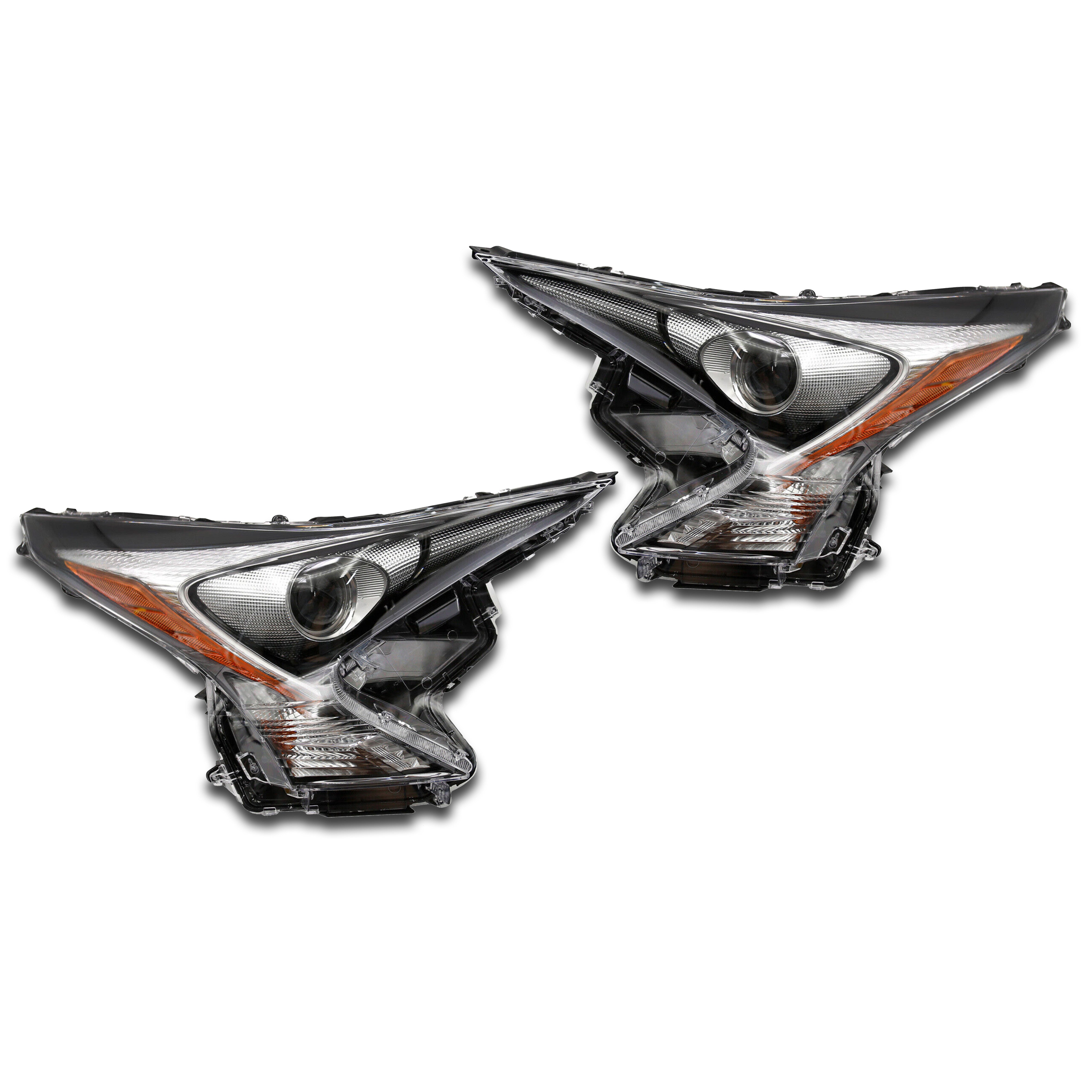 For 2016 2017 2018 Toyota Prius Headlight Headlamp Assembly Left Right Driver Passenger Side Set Pair 2Pcs 81140-47711 81070-47711
