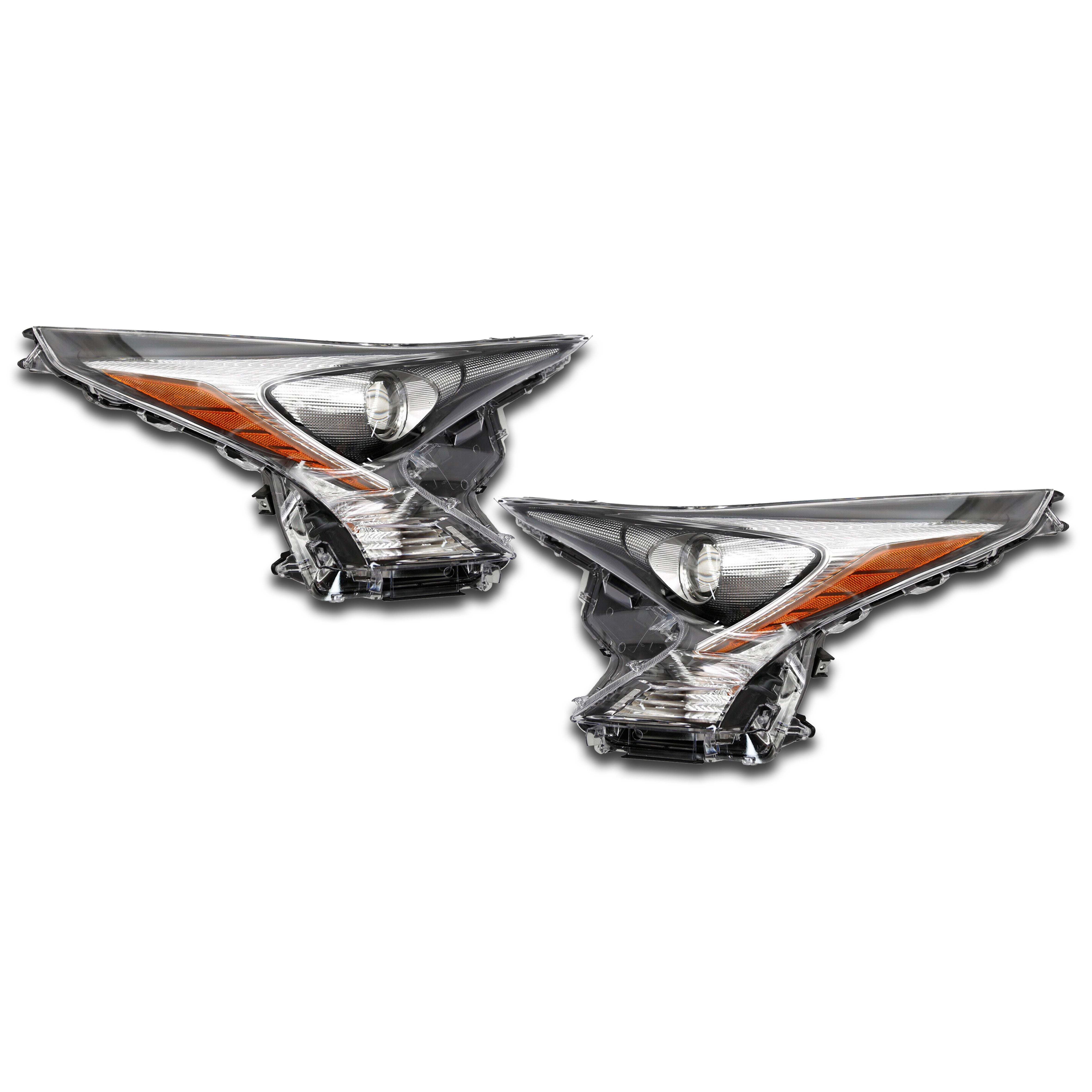 For 2016 2017 2018 Toyota Prius Headlight Headlamp Assembly Left Right Driver Passenger Side Set Pair 2Pcs 81140-47711 81070-47711