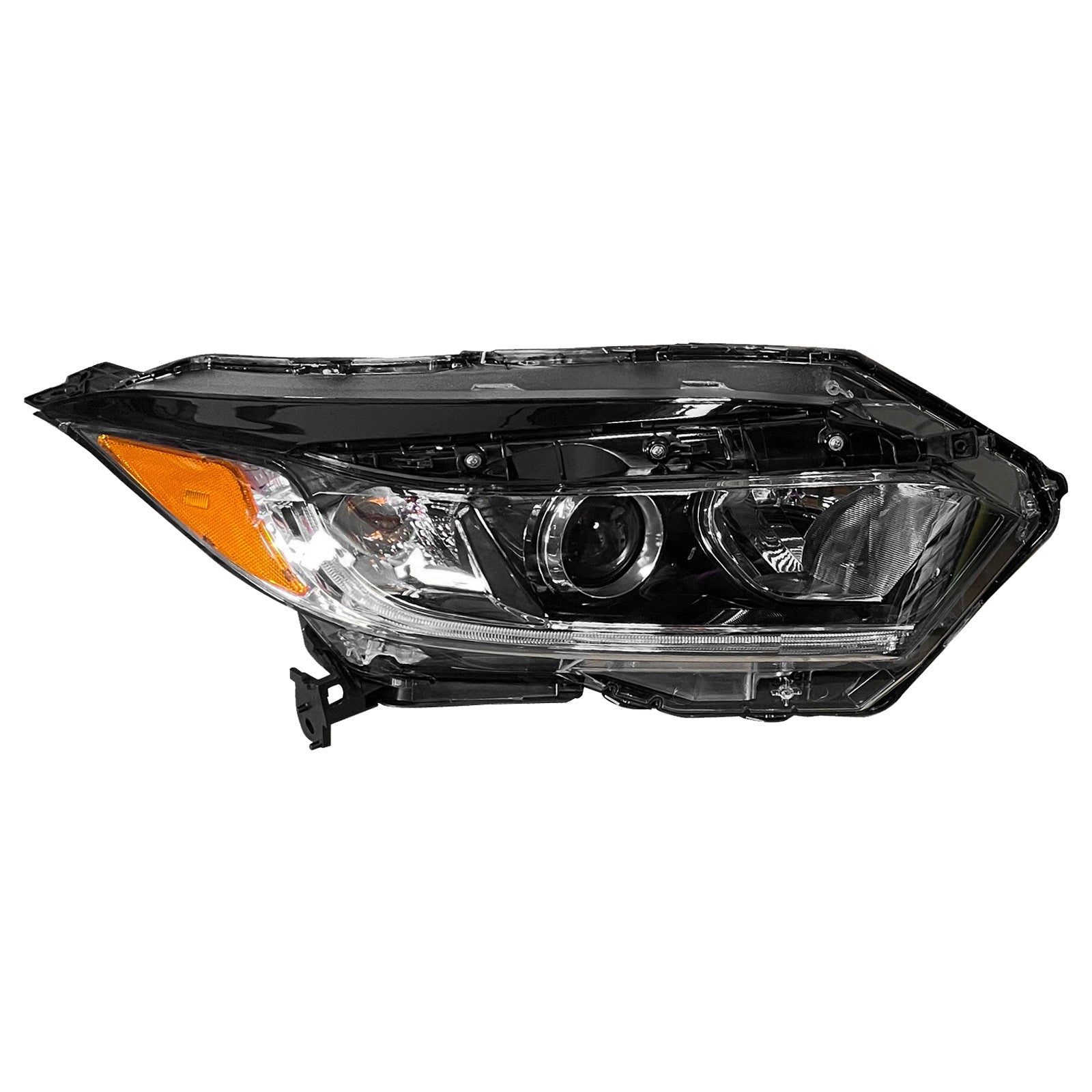 For 2019 2020 2021 2022 Honda HRV HR-V Headlight Assembly Halogen with LED DRL Strip Passenger Side