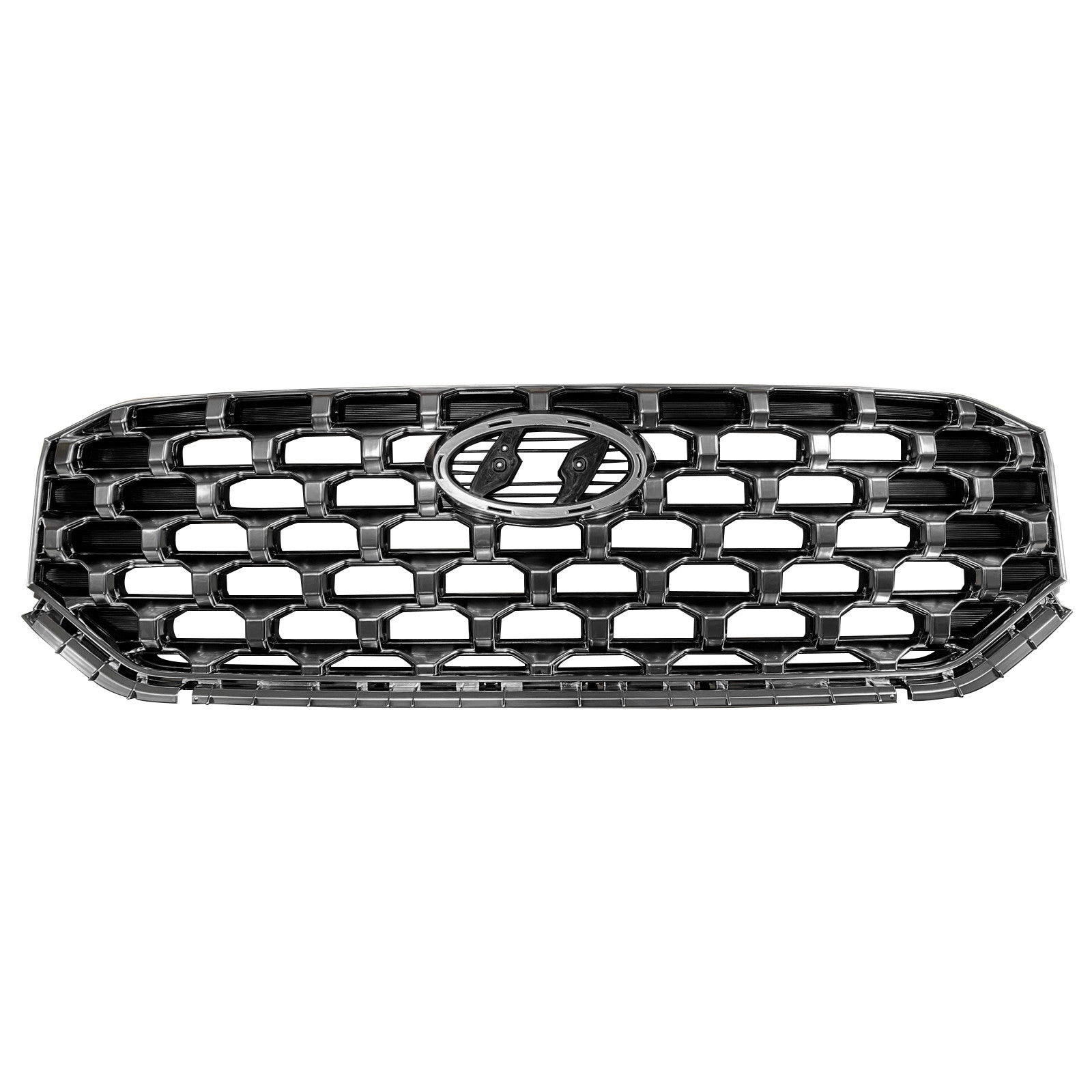 For 2021 2022 2023 Hyundai Santa Fe Front Upper Grille Grill Assembly Chrome