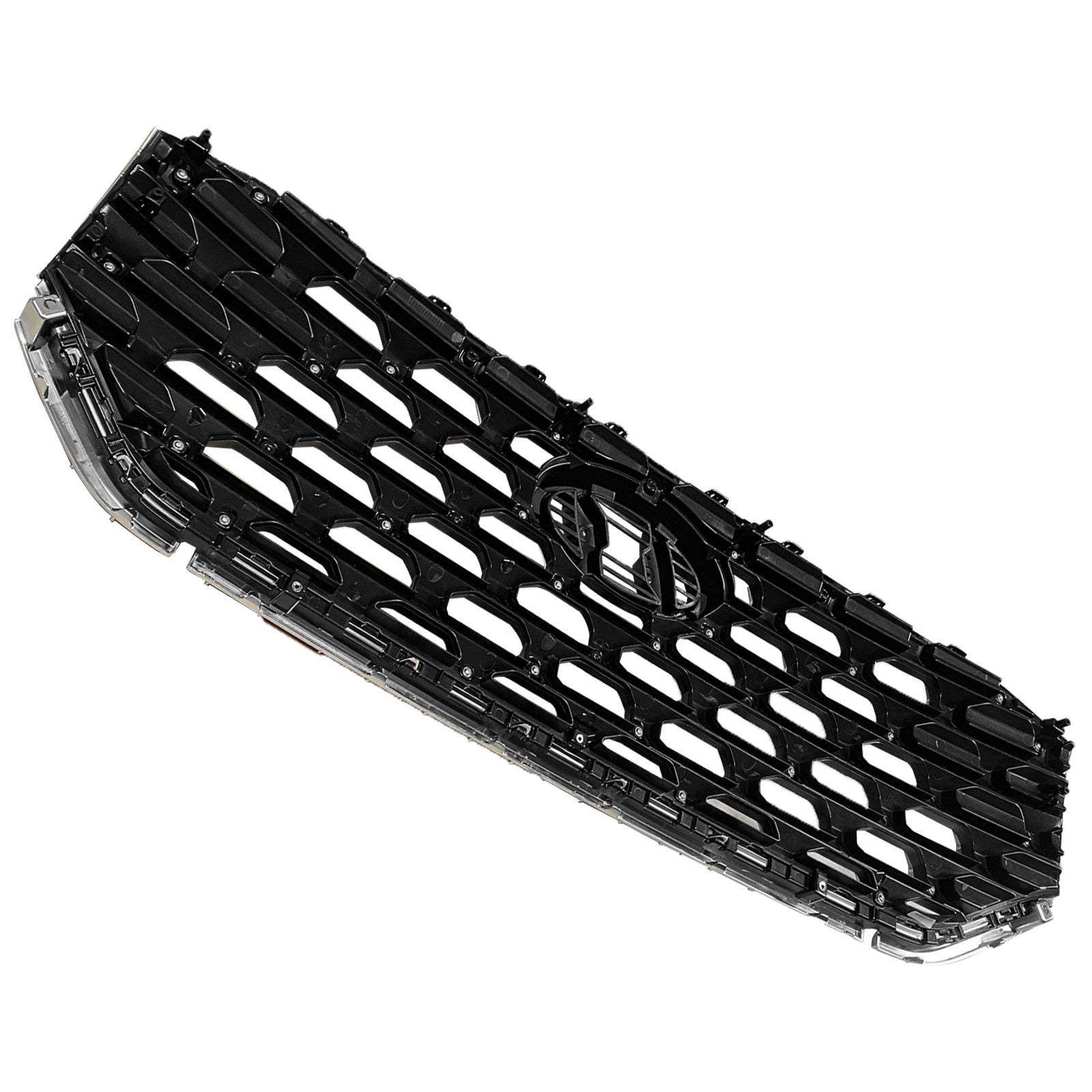 For 2021 2022 2023 Hyundai Santa Fe Front Upper Grille Grill Assembly Chrome