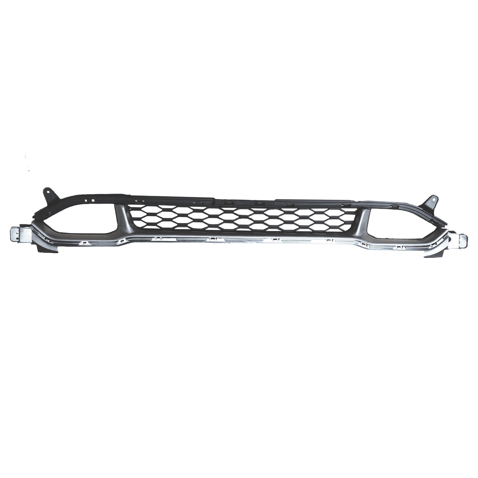 For 2018 2019 2020 2021 Hyundai Kona Front Lower Bumper Grille with Silver Trim