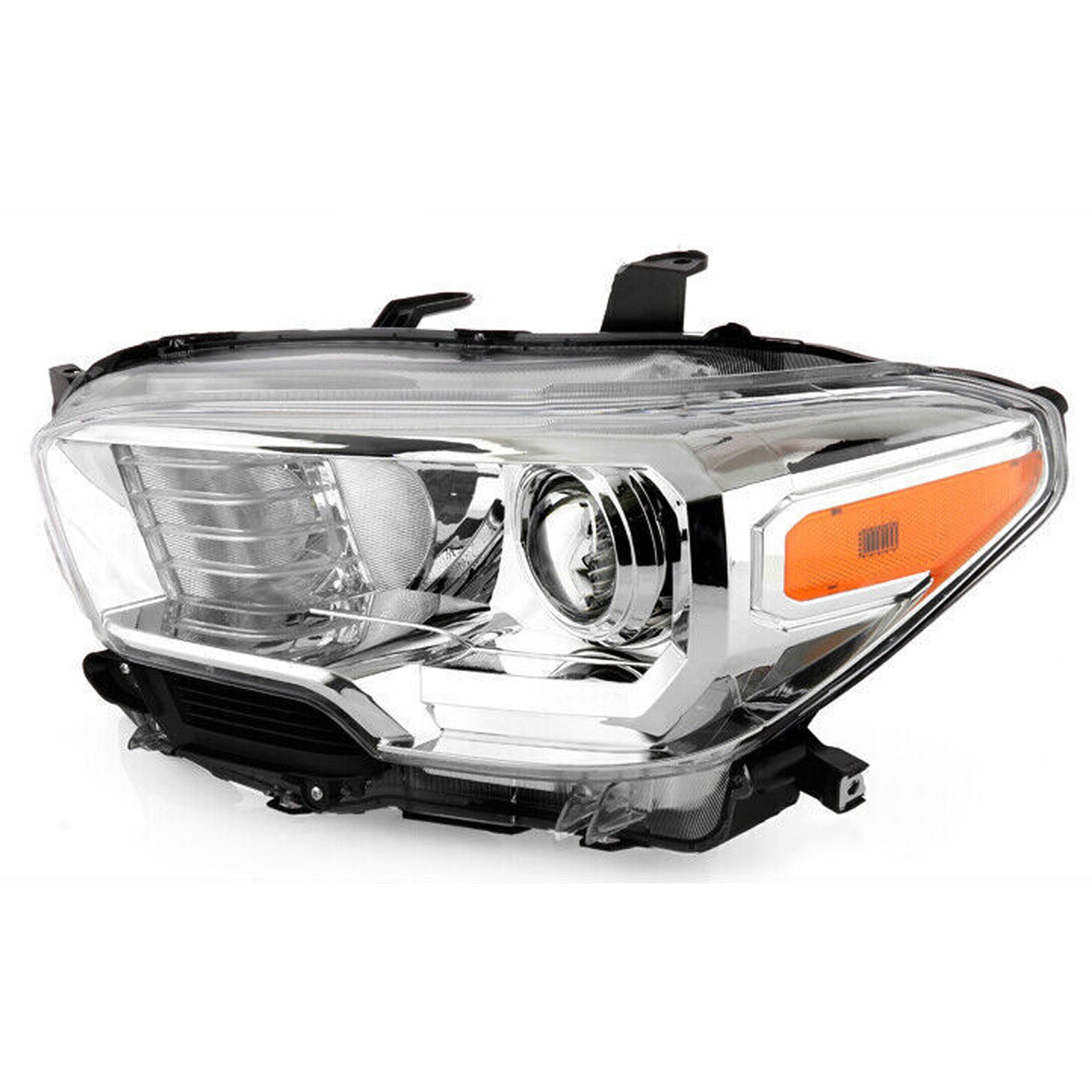 For 2016 2017 2018 2019 2020 2021 2022 2023 Toyota Tacoma Headlight Assembly Halogen Chrome Housing Driver Side