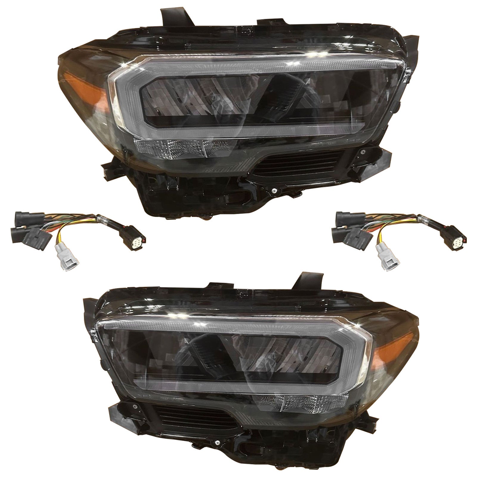 For 2020 2021 2022 2023 Toyota Tacoma Limited TRD Front Full LED Headlight Assembly Left Right Side Pair