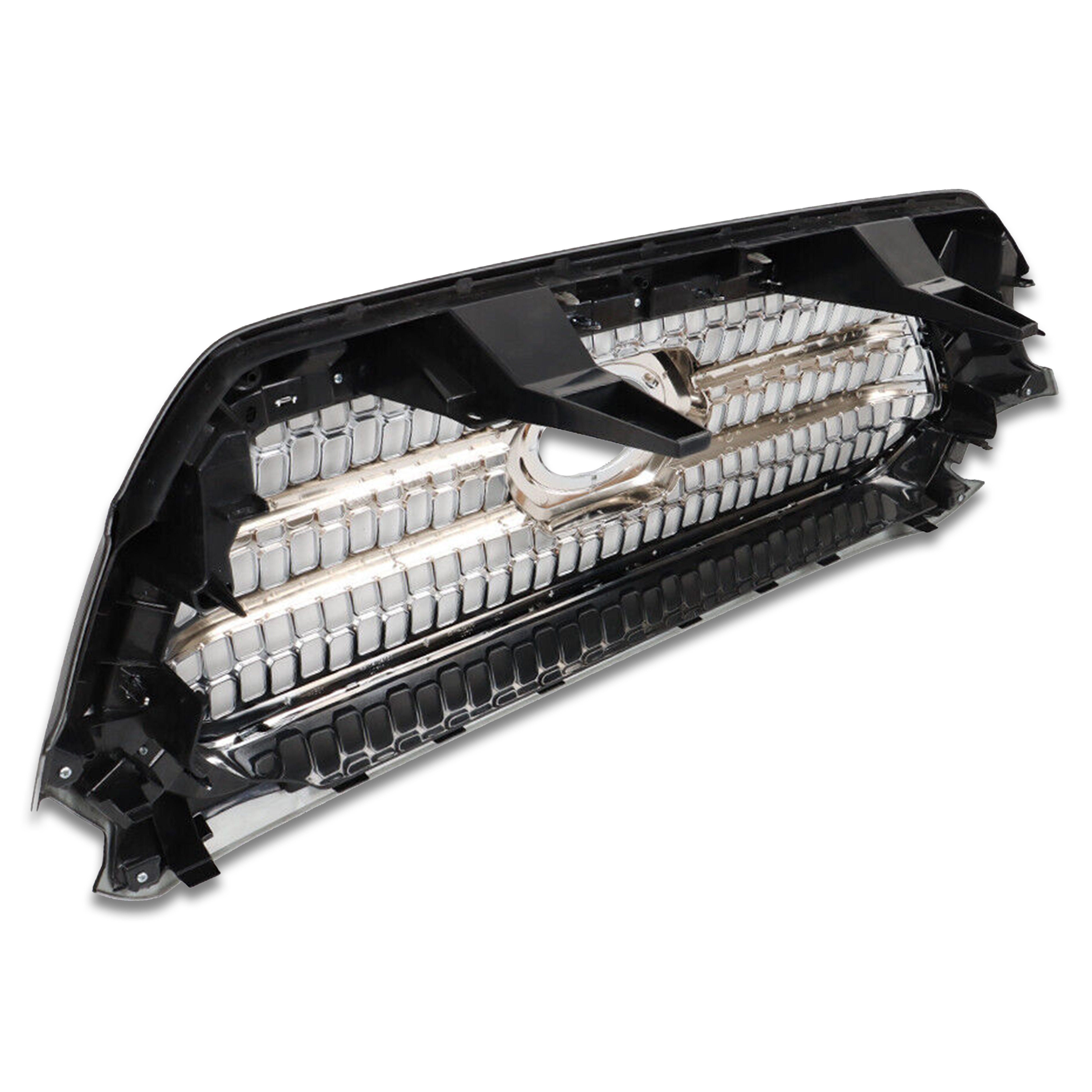 For 2016 2017 2018 Toyota Tacoma Front Hood Bumper Upper Grille Grill Assembly New Mesh Matte Black Chrome 5311304030