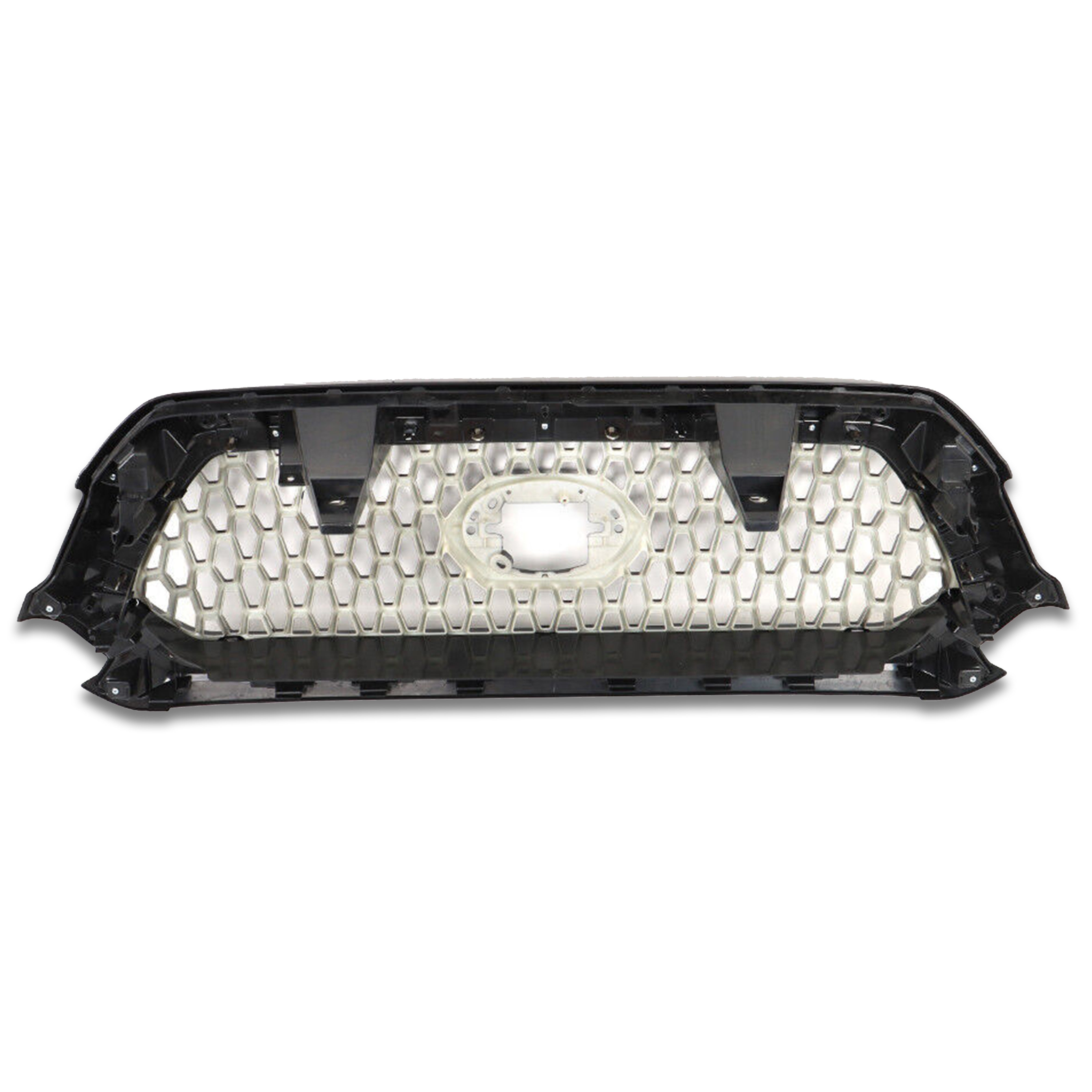 For 2016 2017 2018 2019 2020 2021 2022 2023 Toyota Tacoma Front Hood Bumper Upper Grille Grill New Mesh Glossy Black TRD Assembly