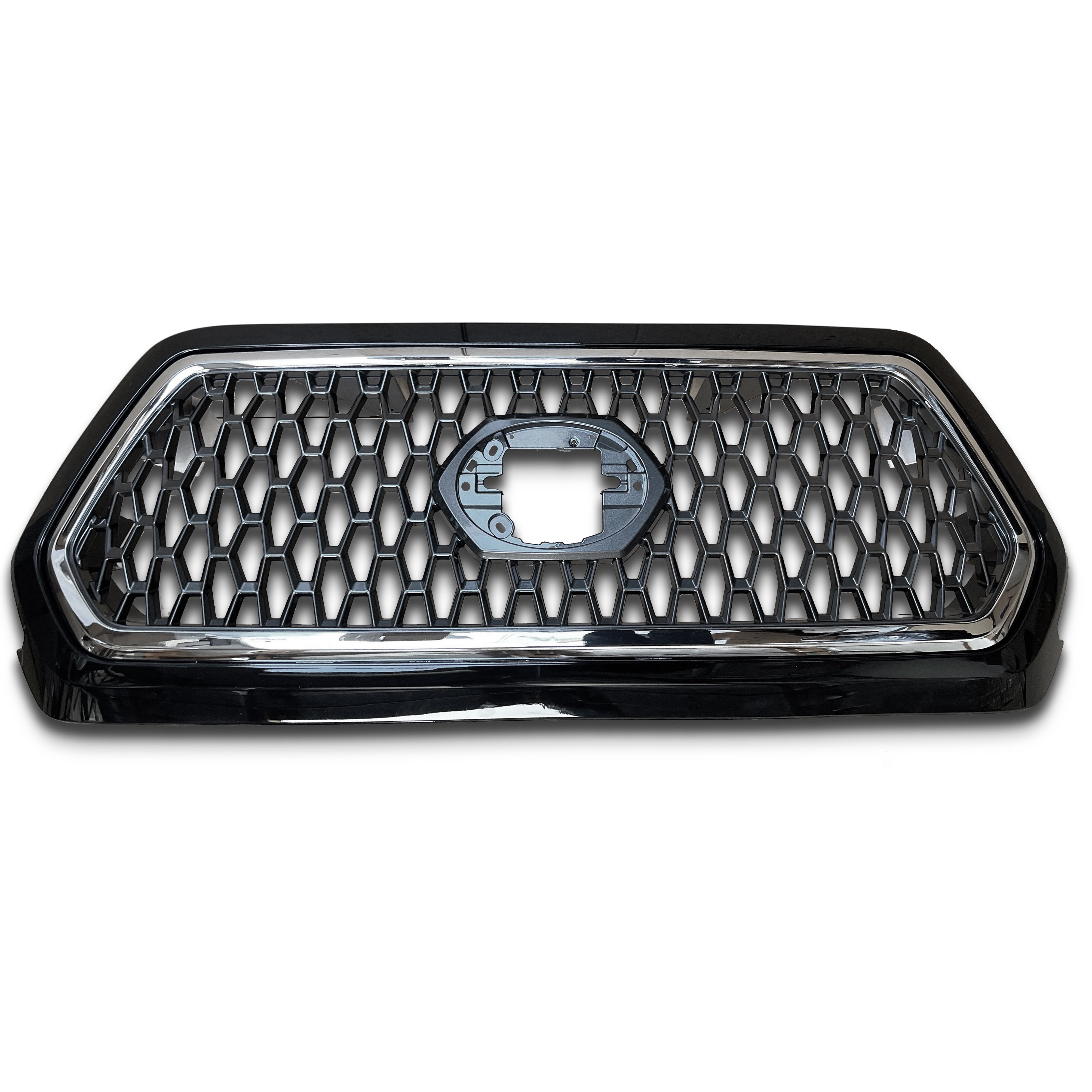 For 2016 2017 2018 2019 2020 2021 2022 2023 Front Hood Bumper Upper Grille Grill Toyota Tacoma New Mesh Glossy Black TRD Assembly