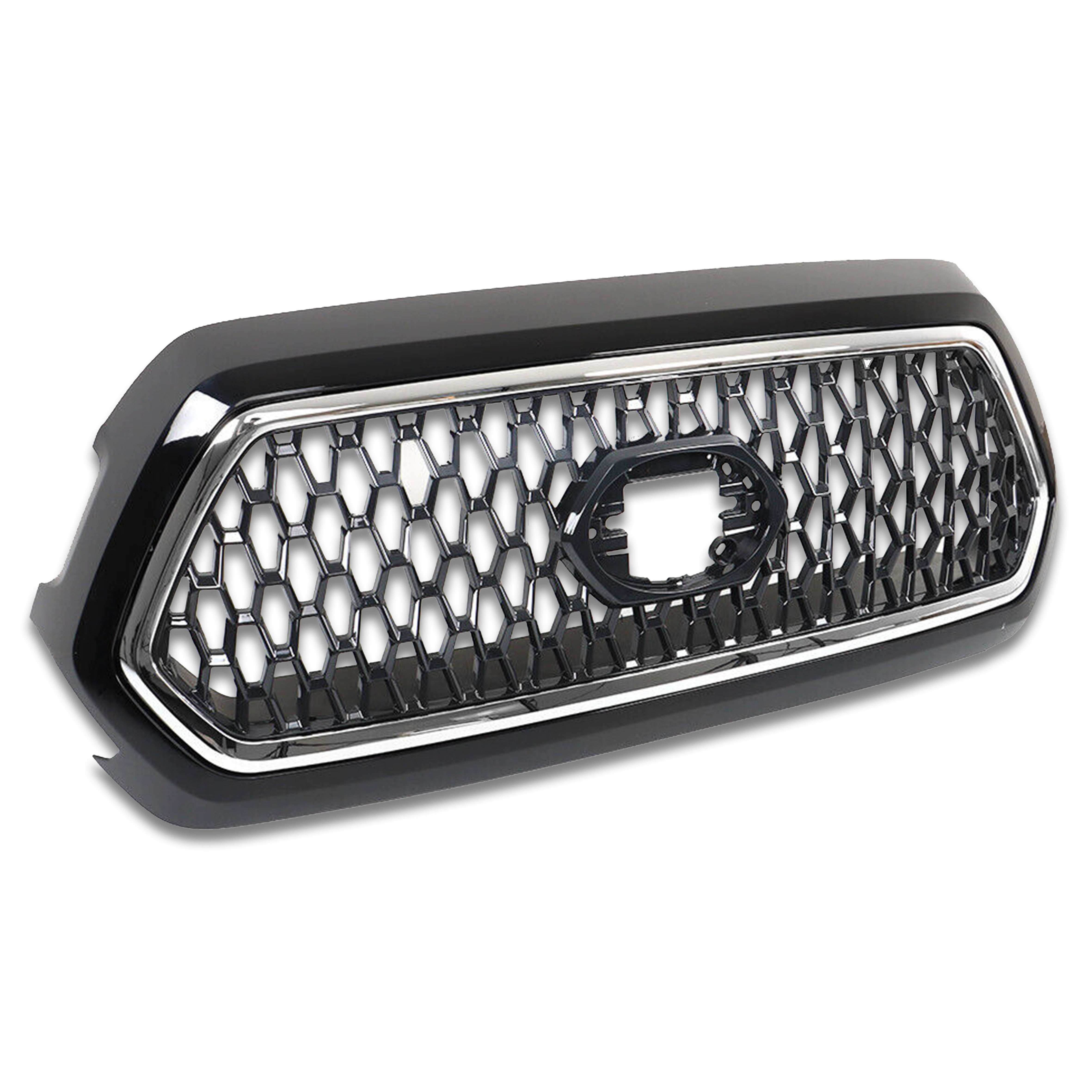 For 2016 2017 2018 2019 2020 2021 2022 2023 Front Hood Bumper Upper Grille Grill Toyota Tacoma New Mesh Glossy Black TRD Assembly