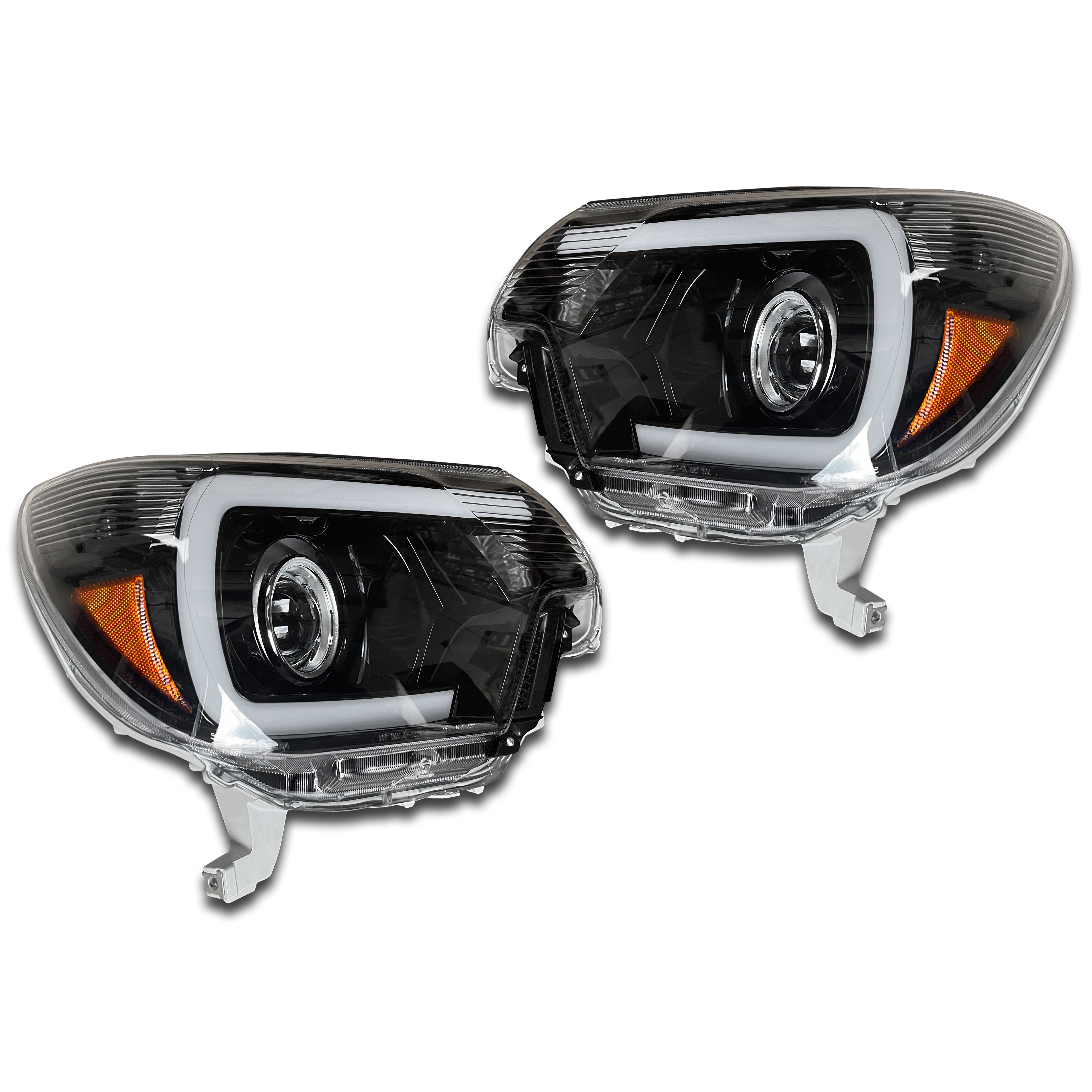 For 2012 2013 2014 2015 Toyota Tacoma LED DRL Headlight Factory Assembly Driver Passenger Left Right Side LH RH Pair Set 2Pcs 8111004180 8115004180