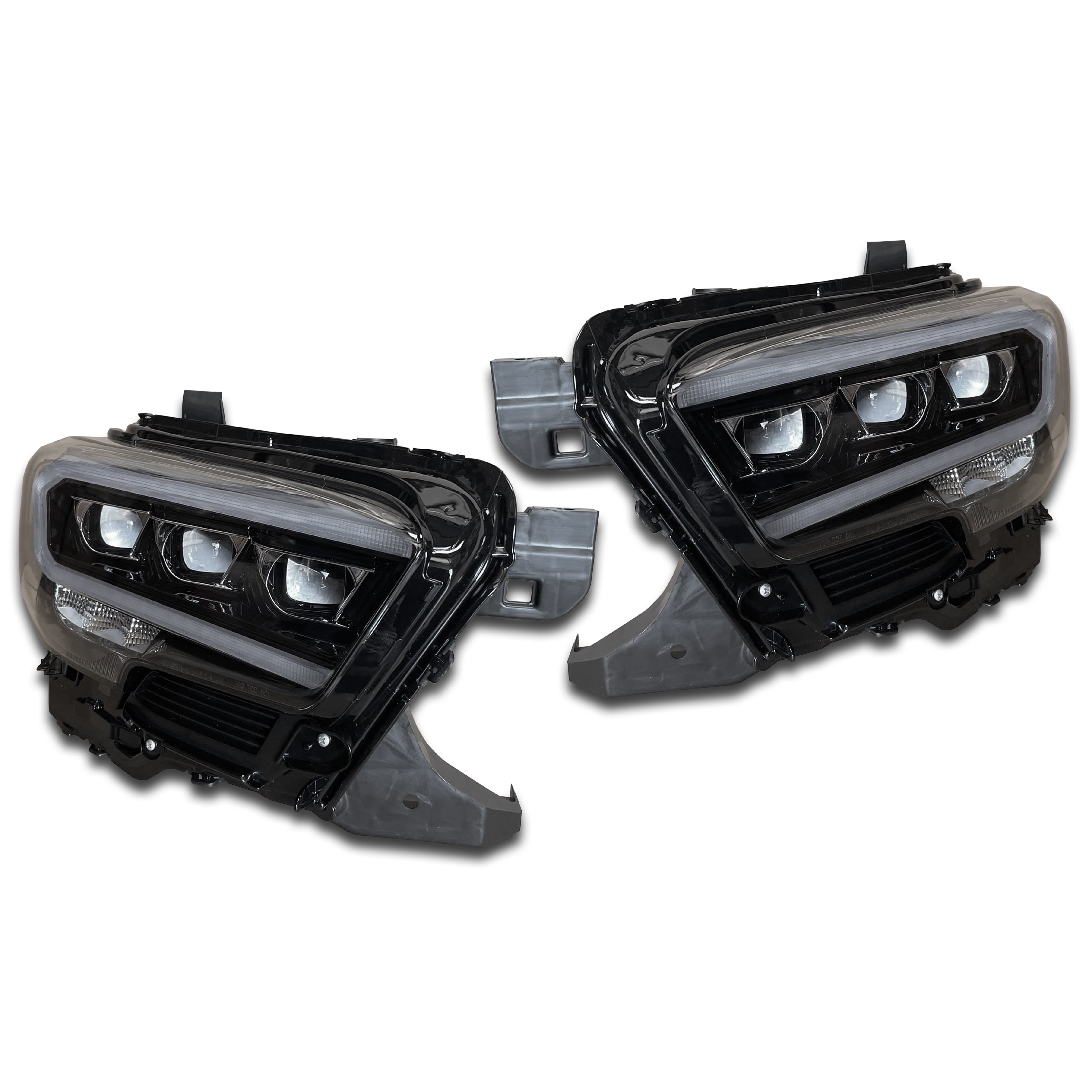 For 2020 2021 2022 2023 Toyota Tacoma Headlight Headlamp Triple LED Factory Assembly Left Right Driver Passenger Side LH RH Pair 2pcs Set TT-TACOMA-A190