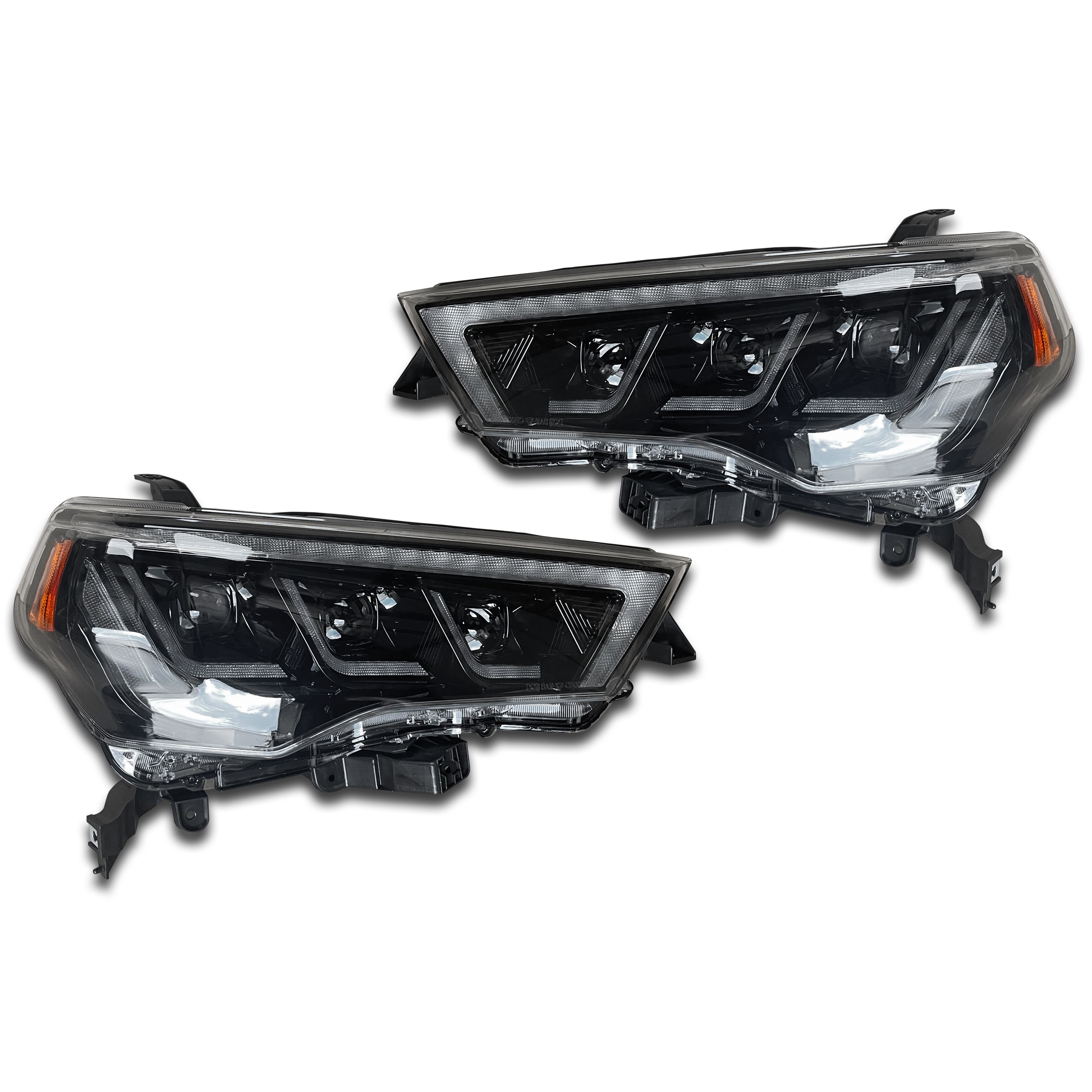 For 2014 2015 2016 2017 2018 2019 2020 2021 Toyota 4Runner LED Headlight Triple Beam Factory Assembly Left Right Driver Passenger Side LH RH Pair Set 2Pcs TT-CB-A163B