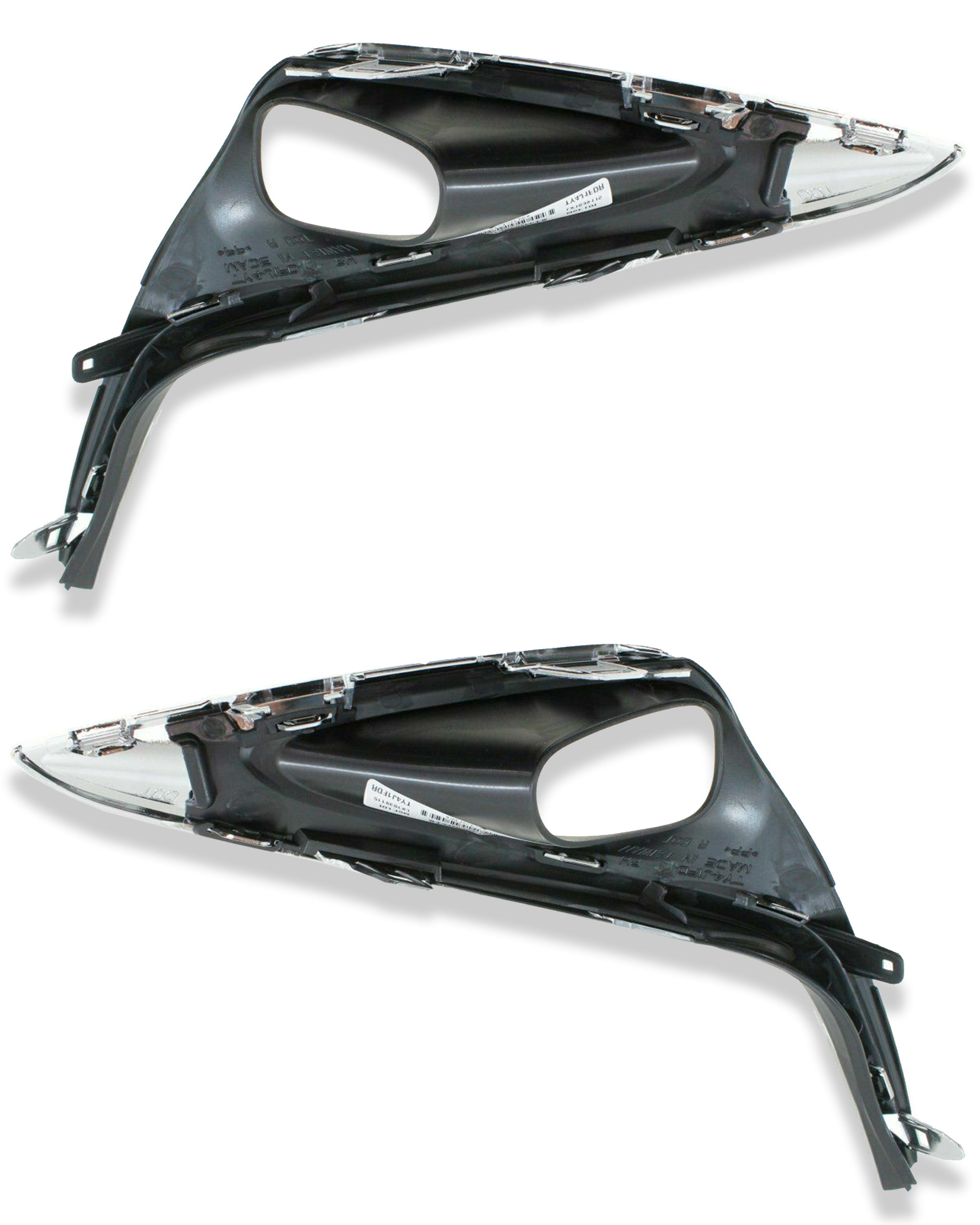 For 2016 2017 2018 Lexus ES350 ES300h Fog Light Cover Pair LH RH
