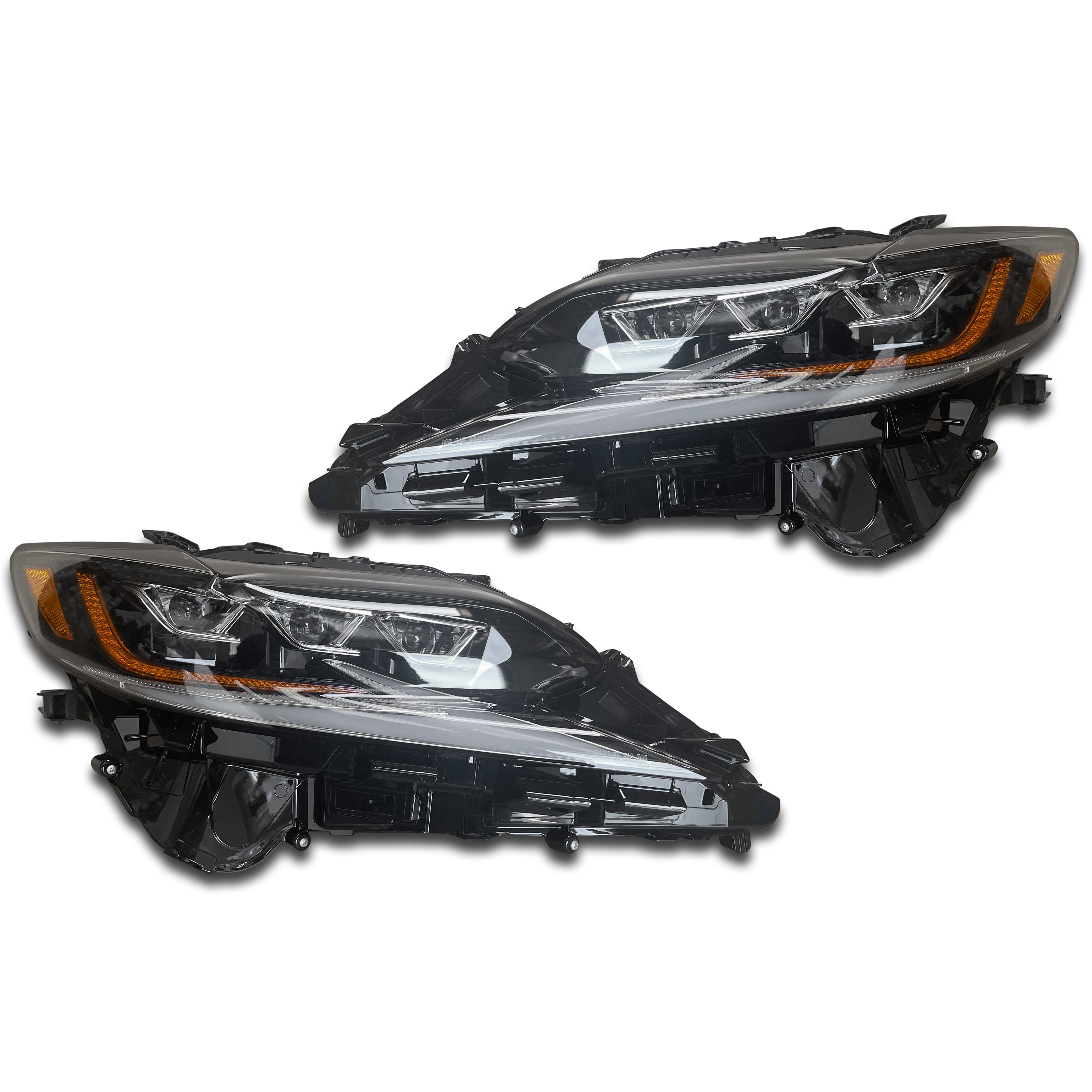 For 2013 2014 2015 2016 2017 2018 Lexus ES300h ES350 Headlight Headlamp Triple LED Factory Assembly Left Right Driver Passenger Side RH LH Set Pair 2Pcs