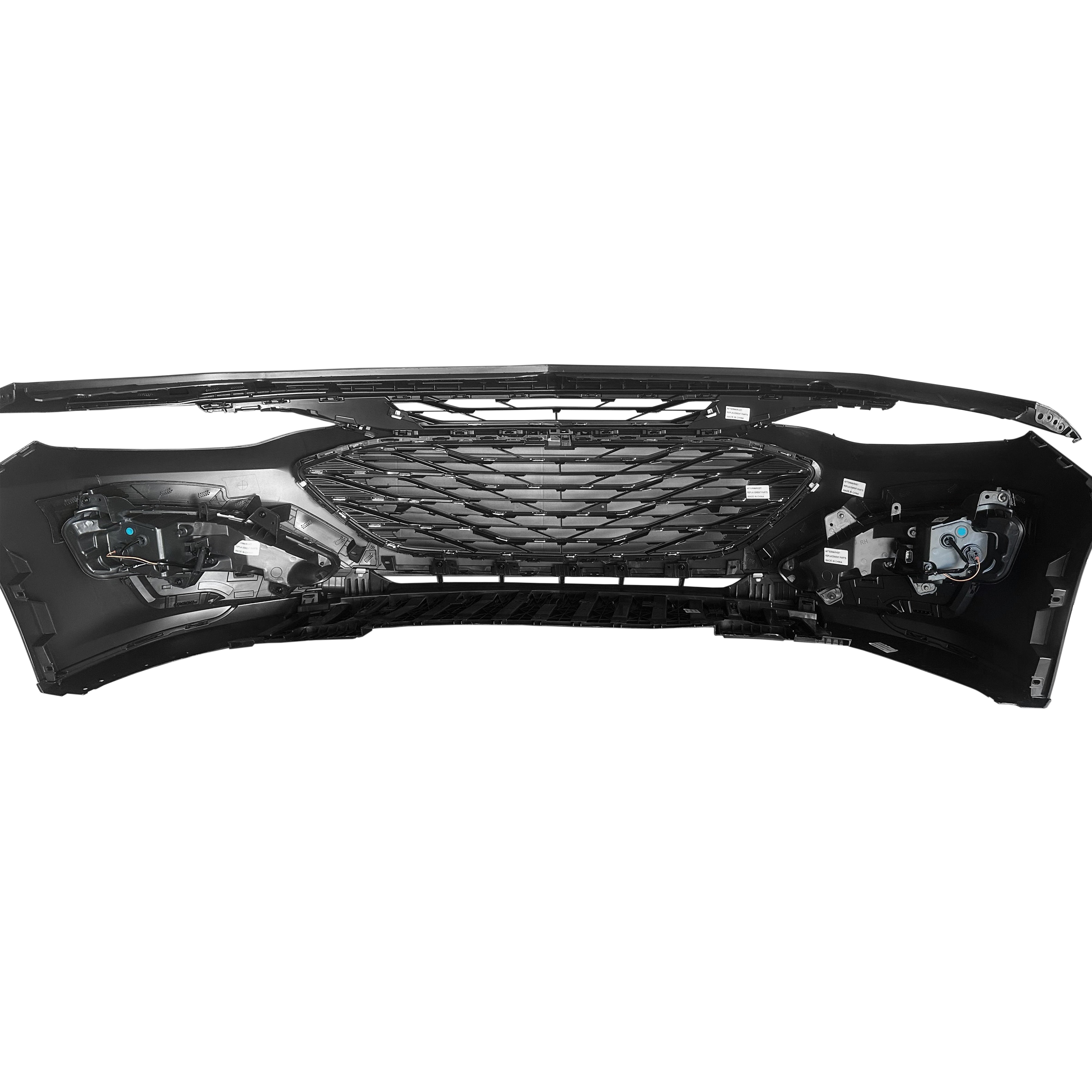 For 2019 2020 2021 2022 2023 Chevy Malibu Front Bumper Grilles & Fog Lights Assembly Set