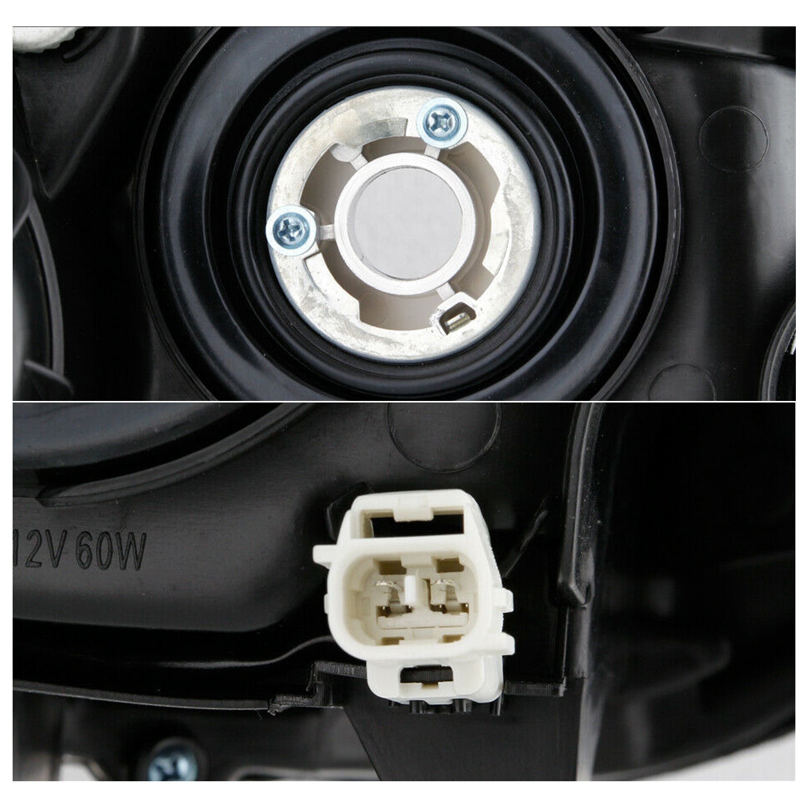For 2014 2015 2016 2017 2018 2019 2020 2021 Toyota 4Runner Black Halogen Headlight Headlamp Pair Set