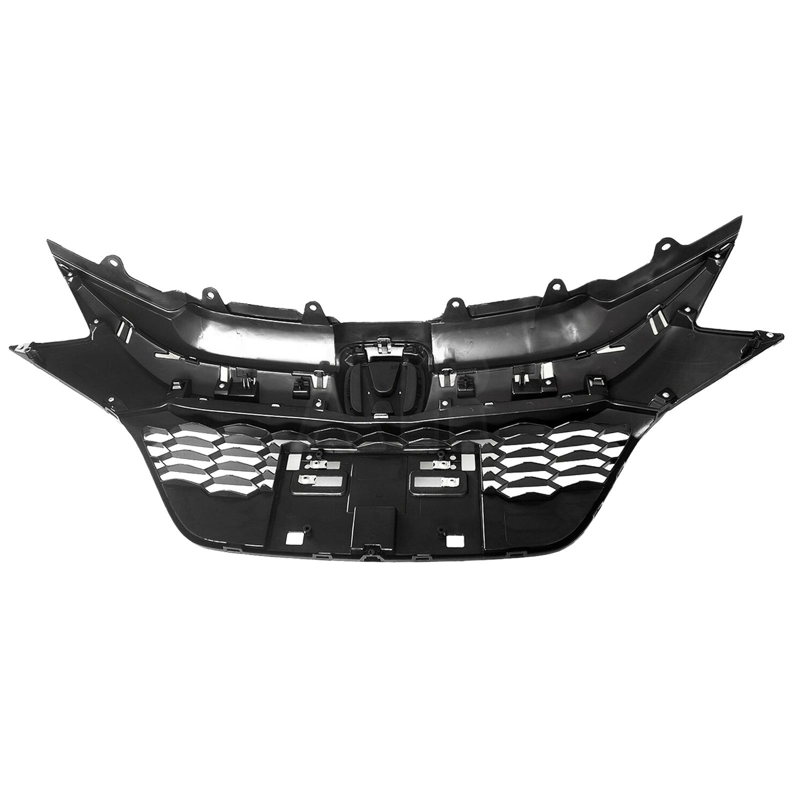 For 2016 2017 2018 Honda HRV Front Upper Grille W Gloss Black Trim