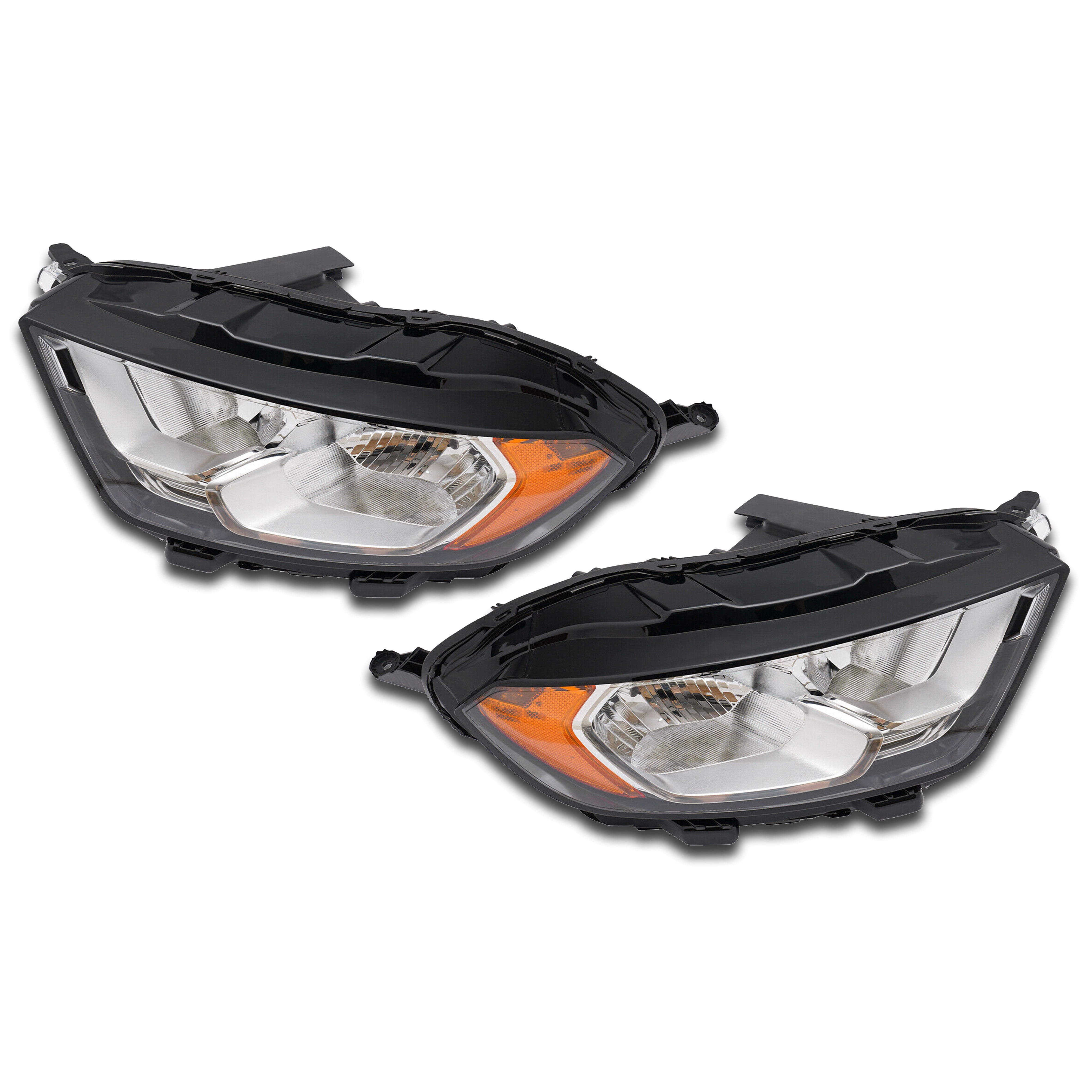 For 2018 2019 2020 2021 2022 Ford EcoSport S SE SES Titanium Halogen Headlight Headlamp Assembly Driver Passenger Left Right LH RH Set Pair 2Pcs GN1Z13008AM GN1Z13008AD