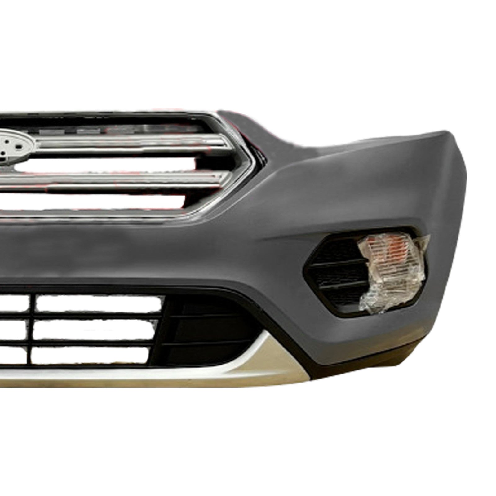 For 2017 2018 2019 Ford Escape Front Bumper Cover With Foglights Assembly