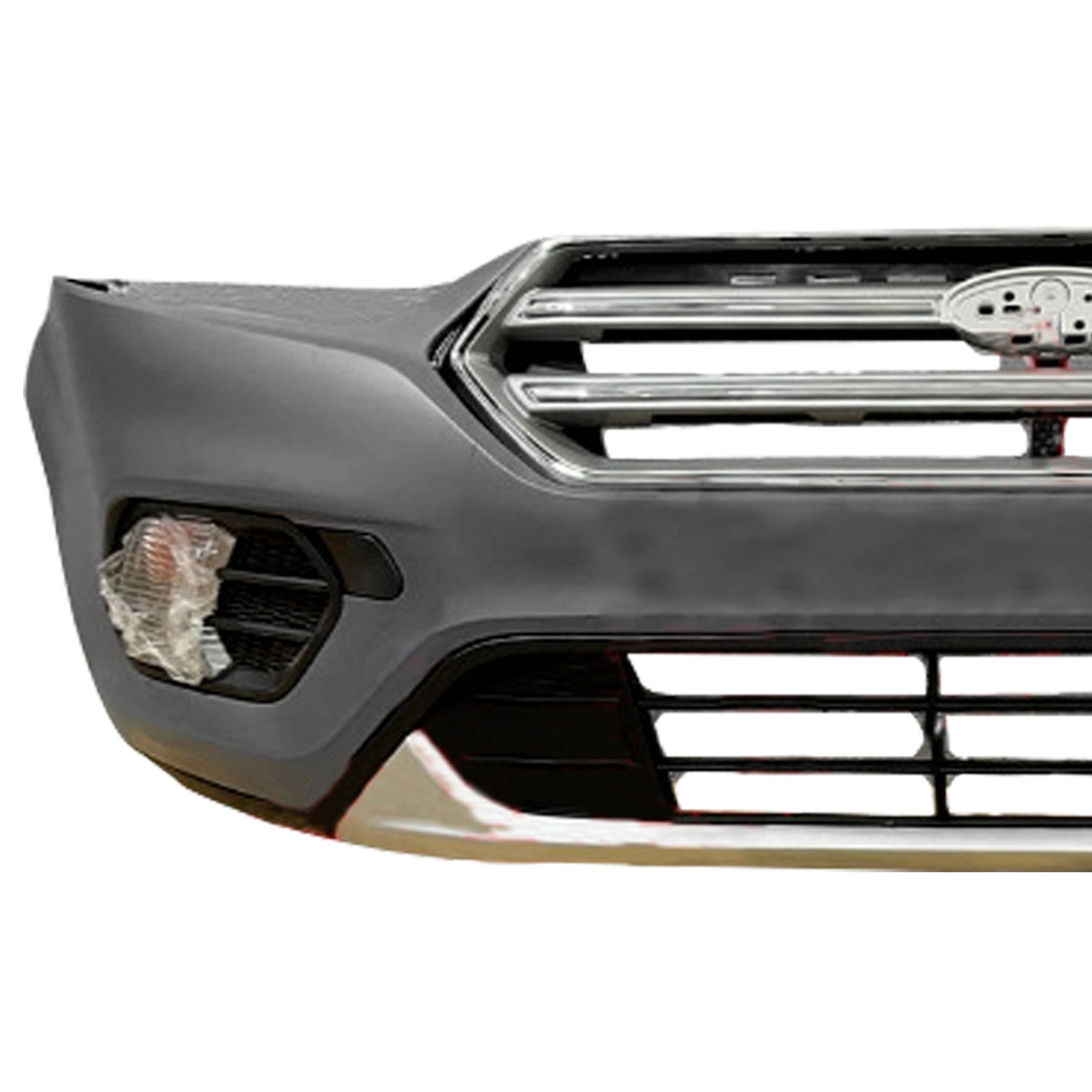 For 2017 2018 2019 Ford Escape Front Bumper Cover With Foglights Assembly