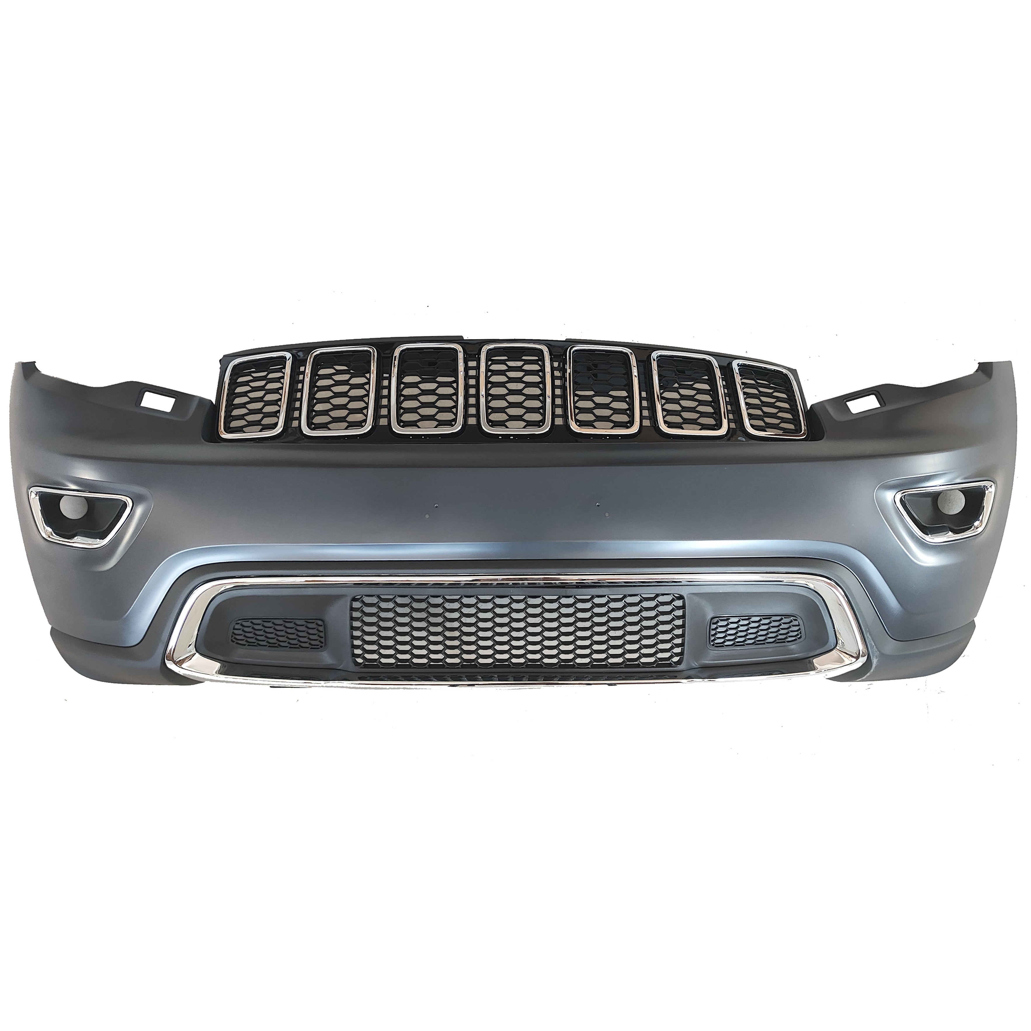 For 2017 2018 2019 2020 Jeep Grand Cherokee Front Complete Bumper Grille Assembly