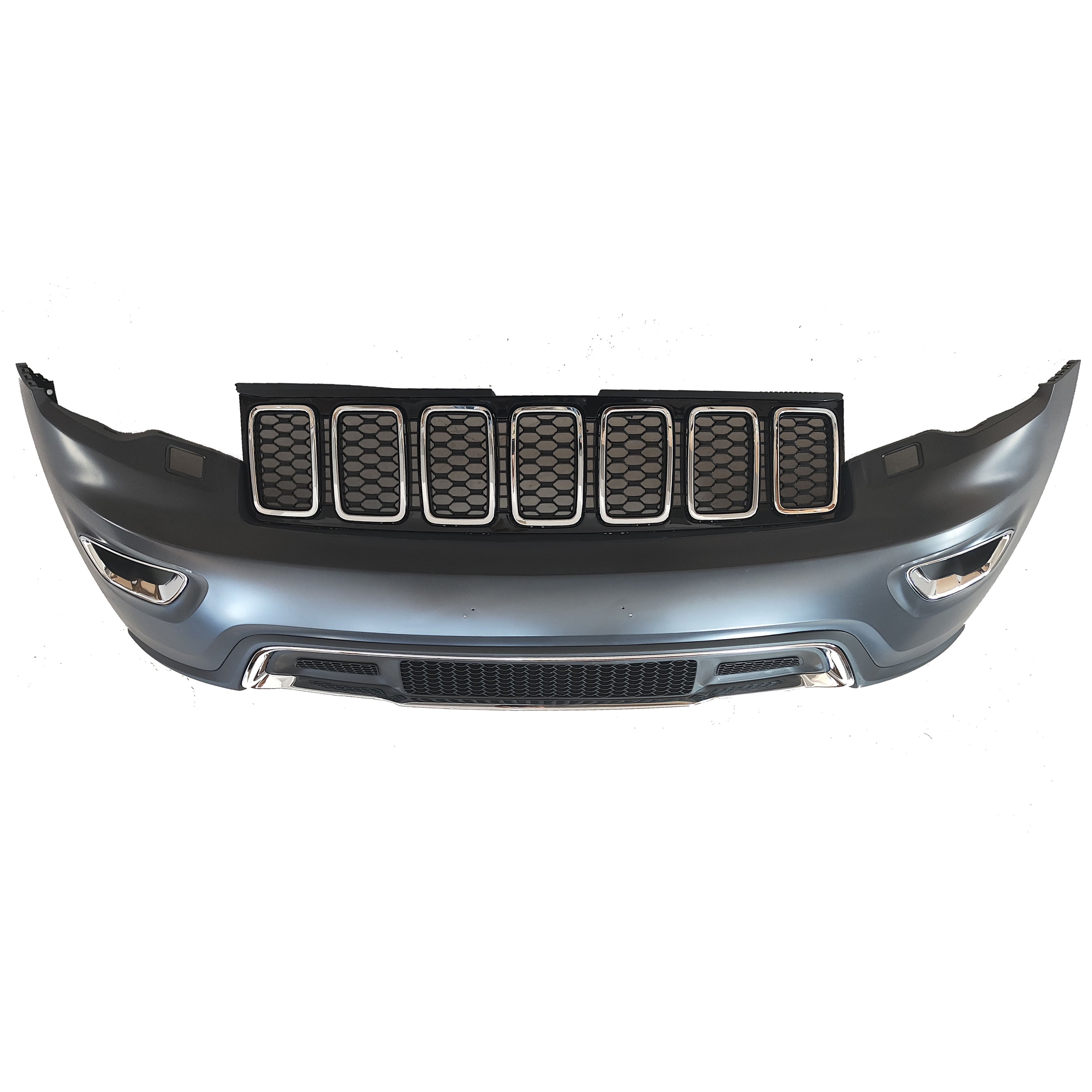 For 2017 2018 2019 2020 Jeep Grand Cherokee Front Complete Bumper Grille Assembly