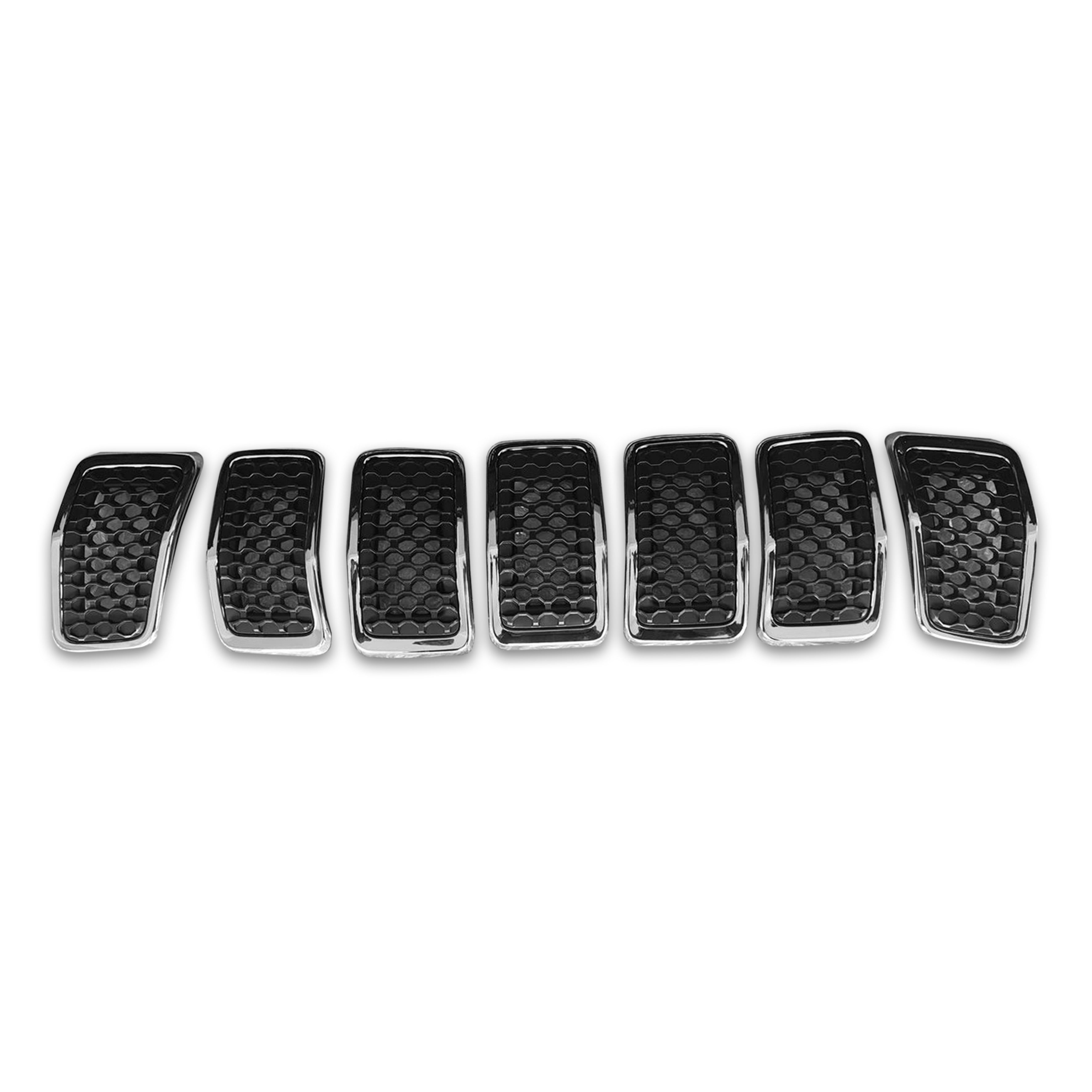 For 2019 2020 2021 2022 2023 Jeep Cherokee Front Bumper Grille Grill Primed Assembly Set