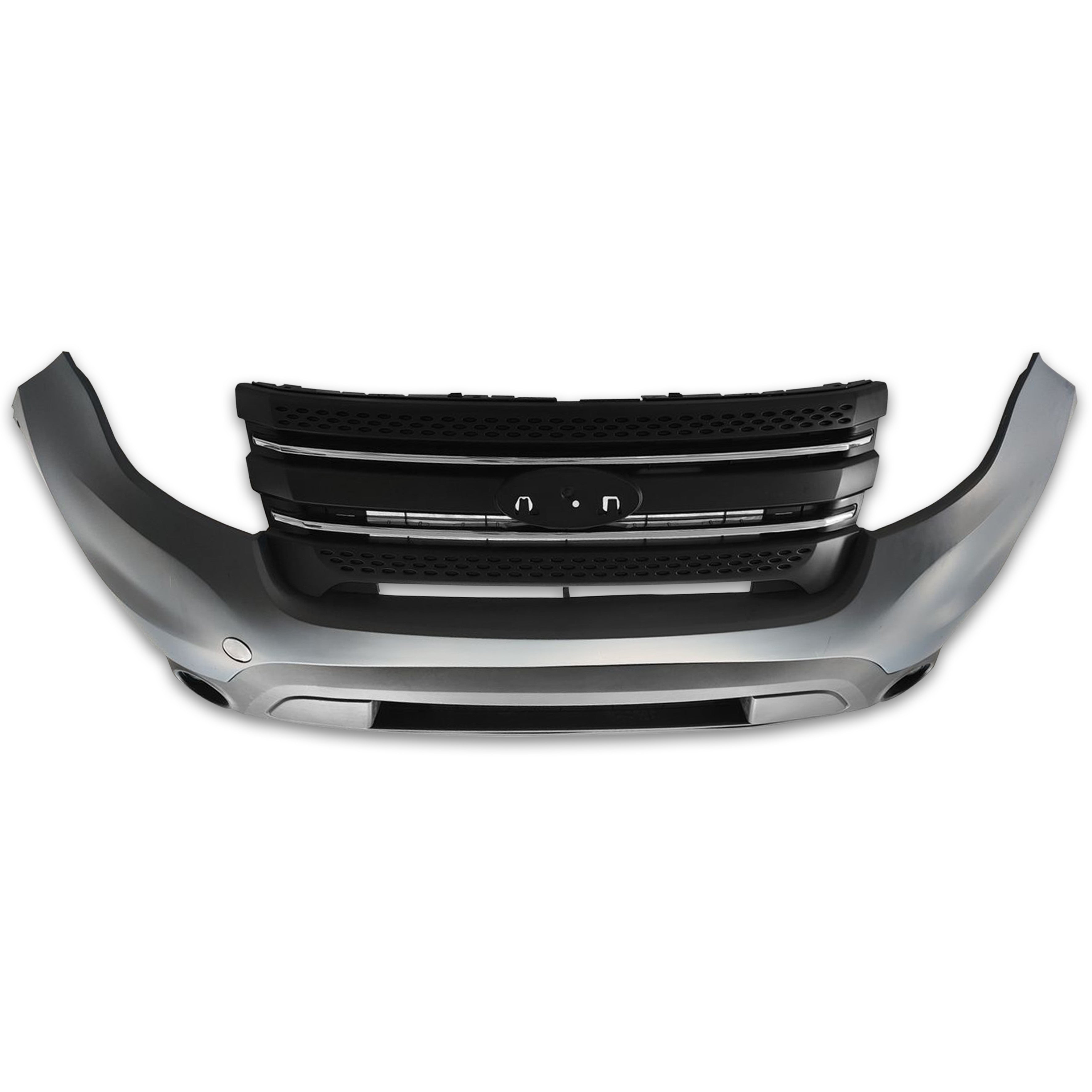 For 2011 2012 2013 2014 2015 Ford Explorer Front Bumper Grille Assembly Set Complete