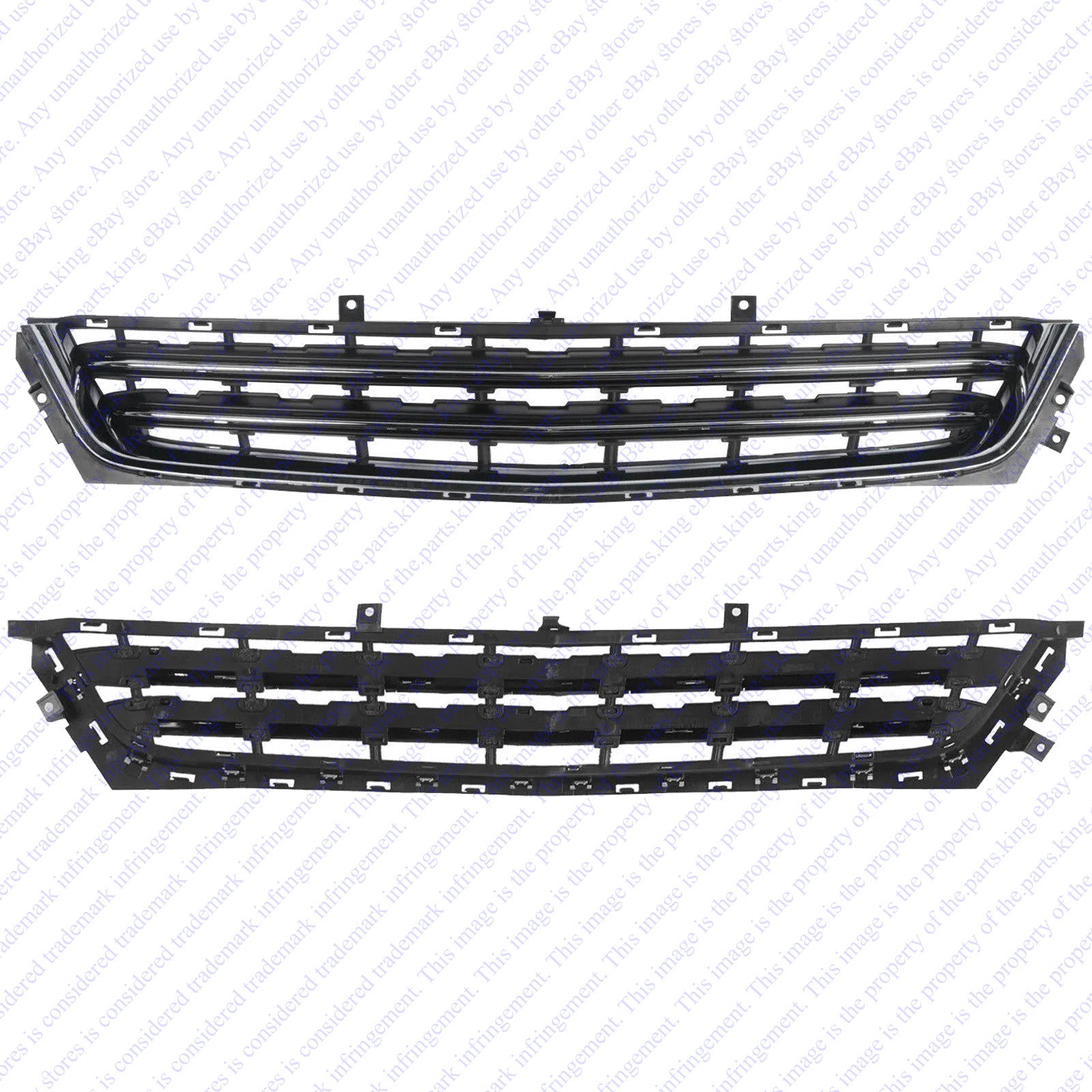 For 2014 2015 2016 2017 2018 2019 2020 Chevrolet Impala Sedan Front Upper Lower Grille 23354886 23455348