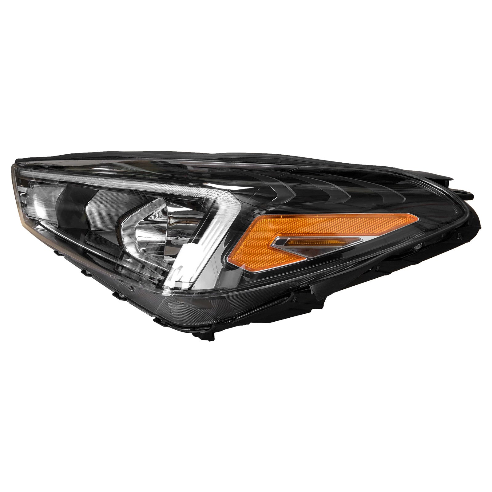 For 2019 2020 2021 Hyundai Tucson Headlight Assembly Halogen with LED DRL Driver Side