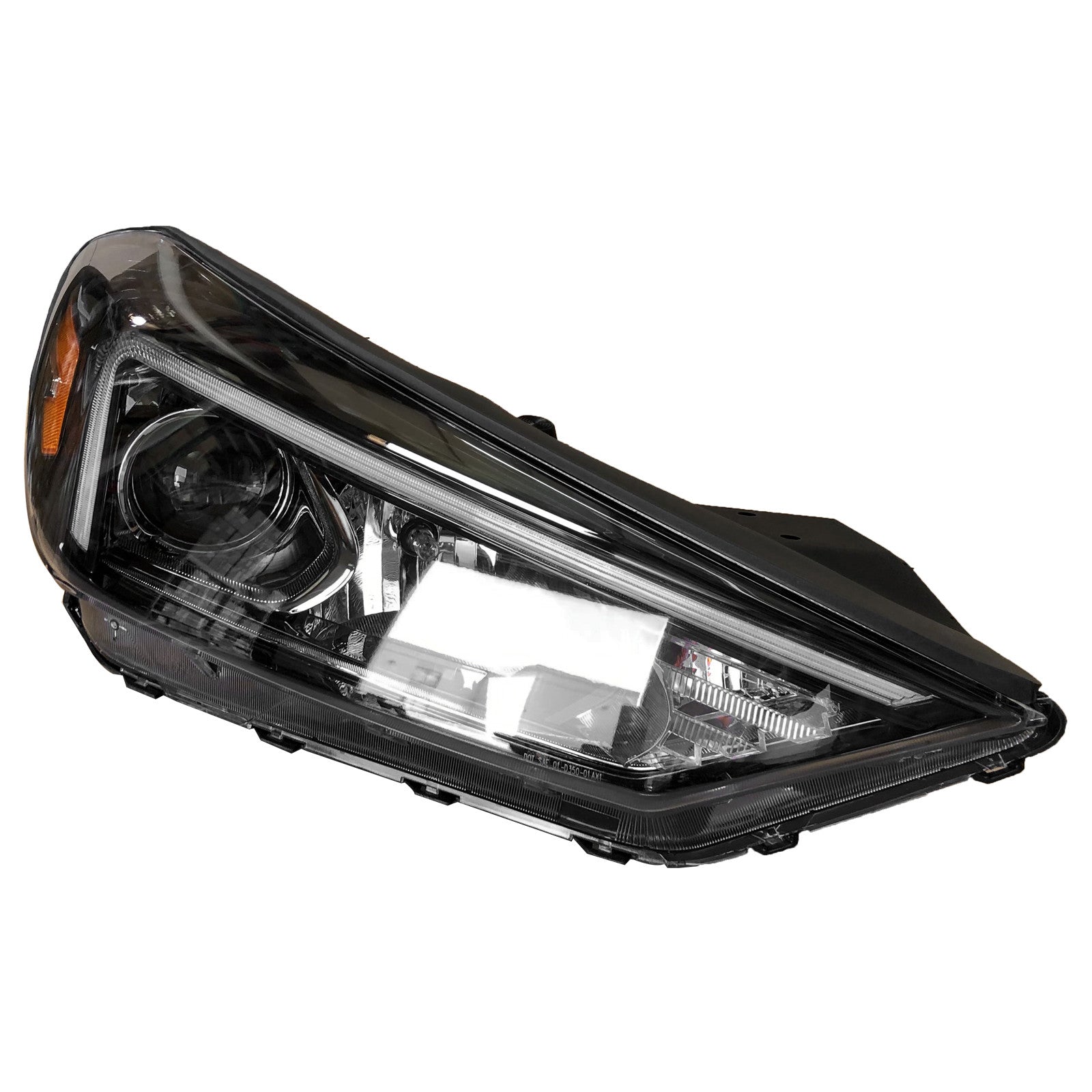 For 2019 2020 2021 Hyundai Tucson Headlight Assembly Halogen with LED DRL Passenger Side