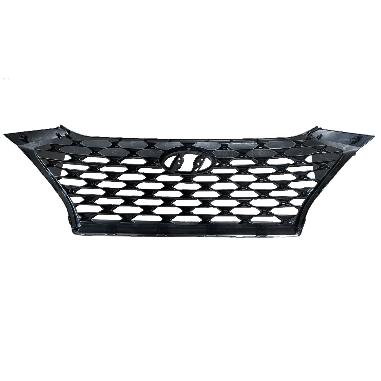 For 2019 2020 2021 Hyundai Tucson Front Upper Bumper Grille Assembly Chrome Gray