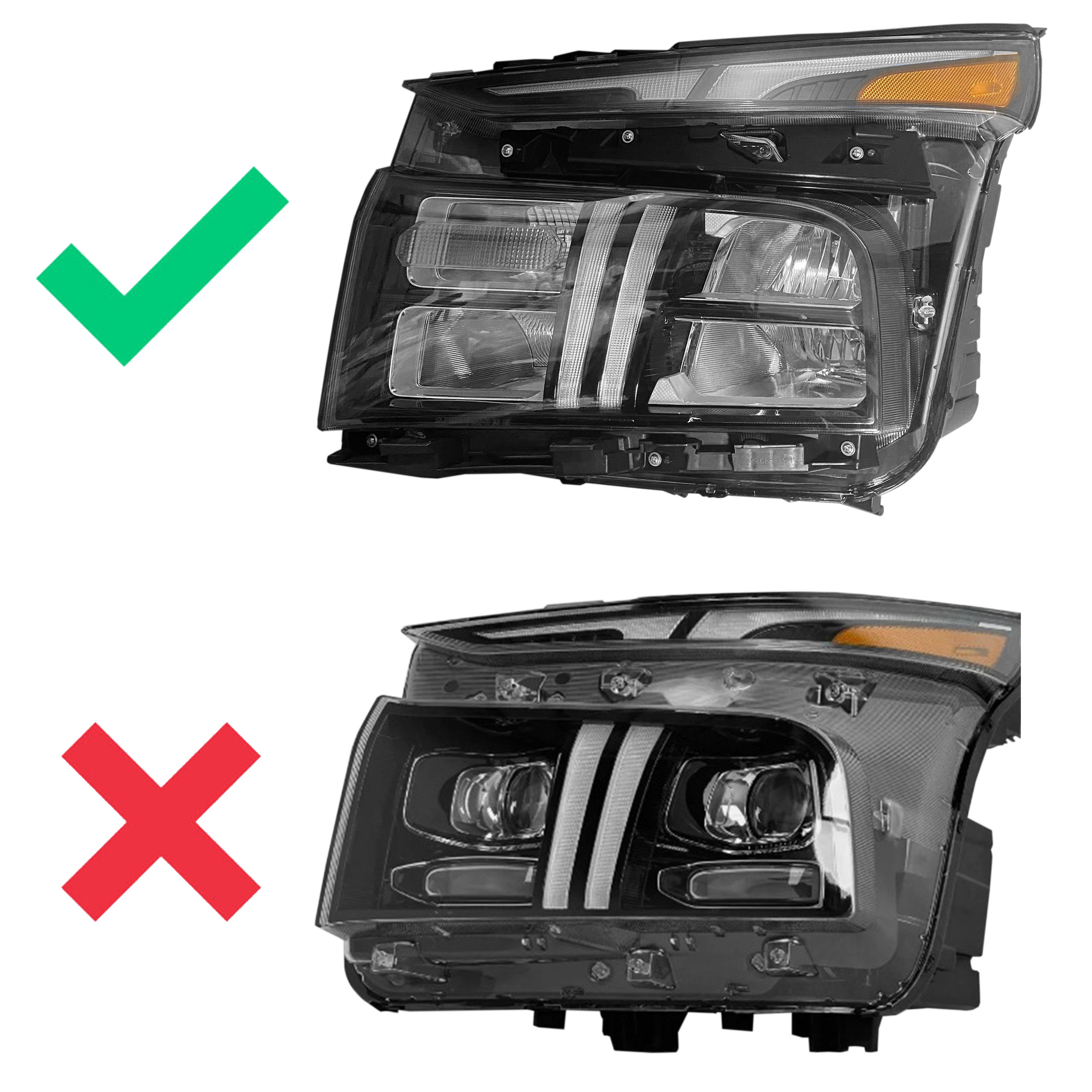 For 2021 2022 2023 Hyundai Santa Fe Front LED Projector Headlight Assembly Set Left Right Side