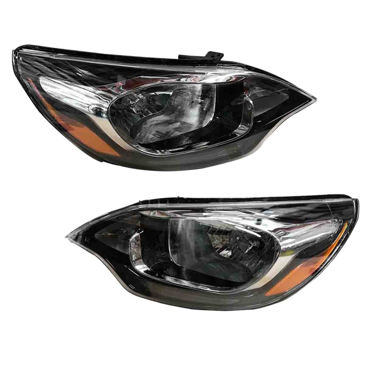 For 2012 2013 2014 2015 2016 2017 Kia Rio Sedan Headlight Assembly Halogen Left Right Pair