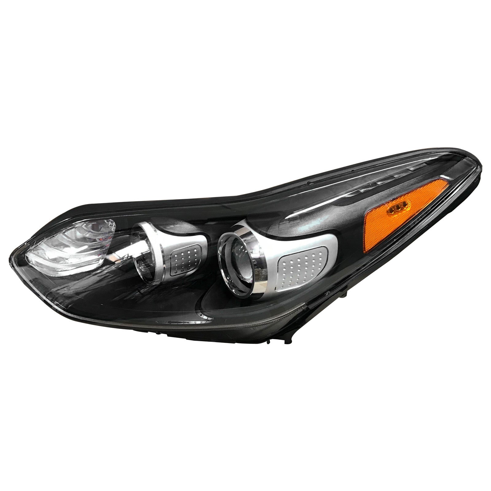 For 2017 2018 2019 2020 2021 2022 Kia Sportage Headlight Assembly Halogen with LED Daytime Running Lamp Left Right Pair