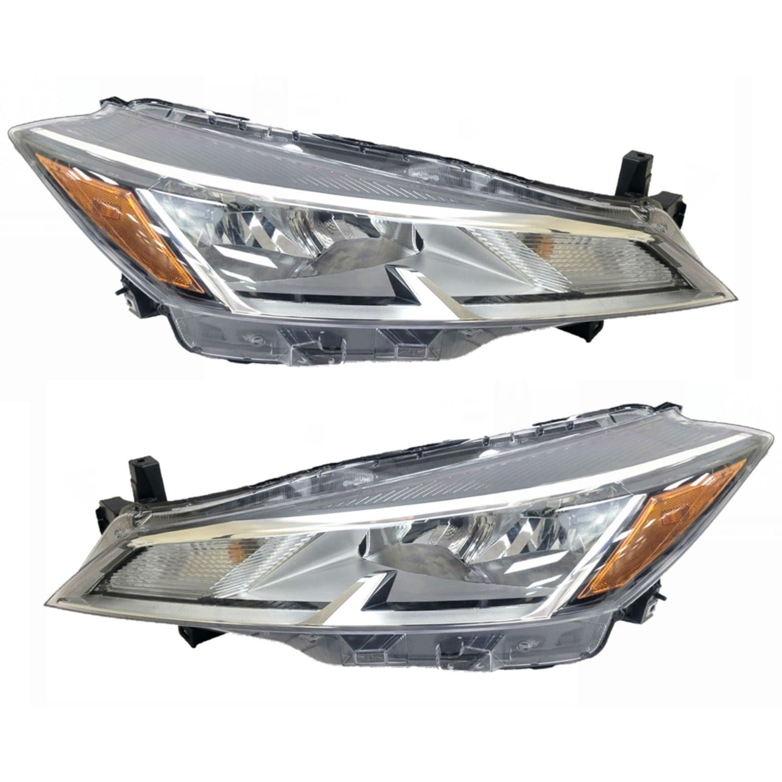 For 2021 2022 2023 2024 Nissan Kicks Halogen Headlight Assembly Left Right Driver Passenger Side Set Pair by 260605R00A 260105R00A