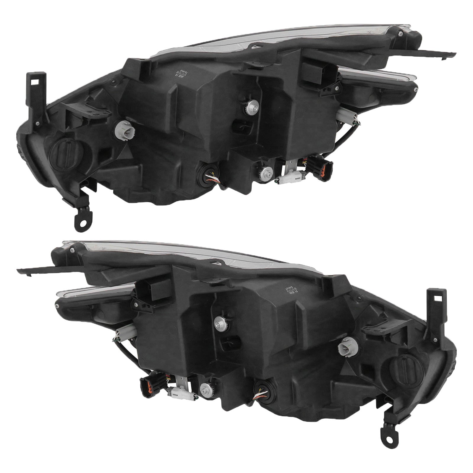 For 2015 2016 2017 2018 Nissan Murano Headlight Assembly Halogen Chrome Housing Left Right Pair
