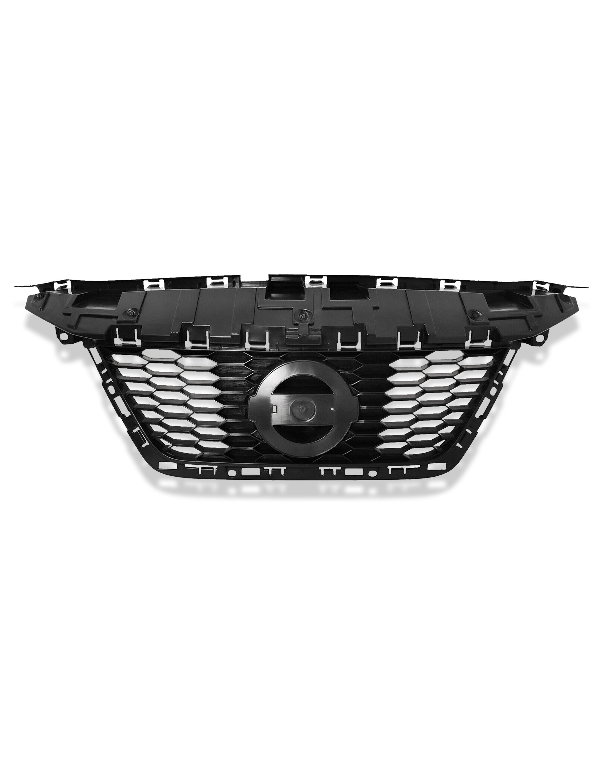 For 2020 2021 2022 Front Upper & Lower Grille Nissan Versa w/Trim Chrome